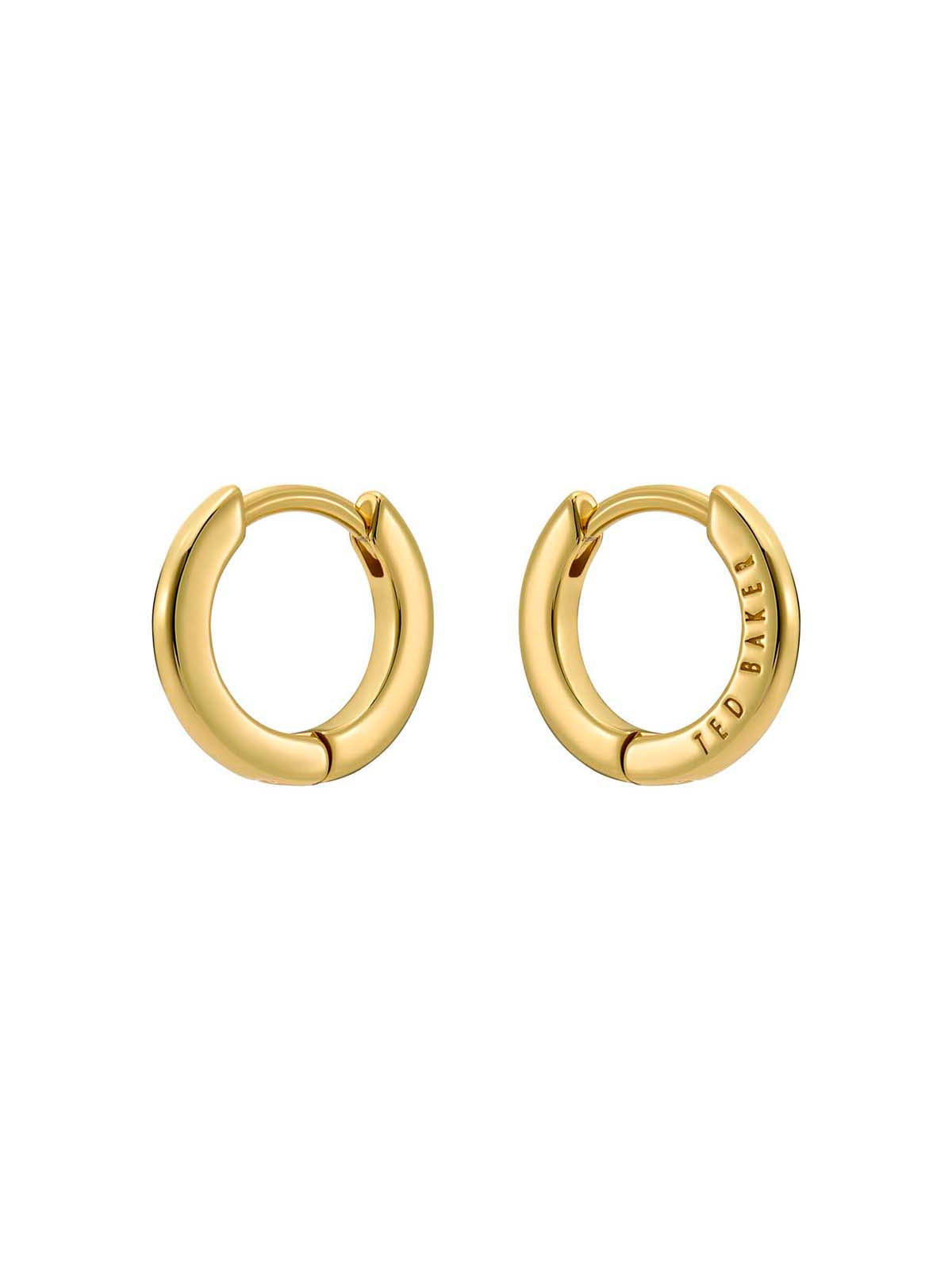 Logo Crislie Logo Hoop Earrings (12 mm) Gold