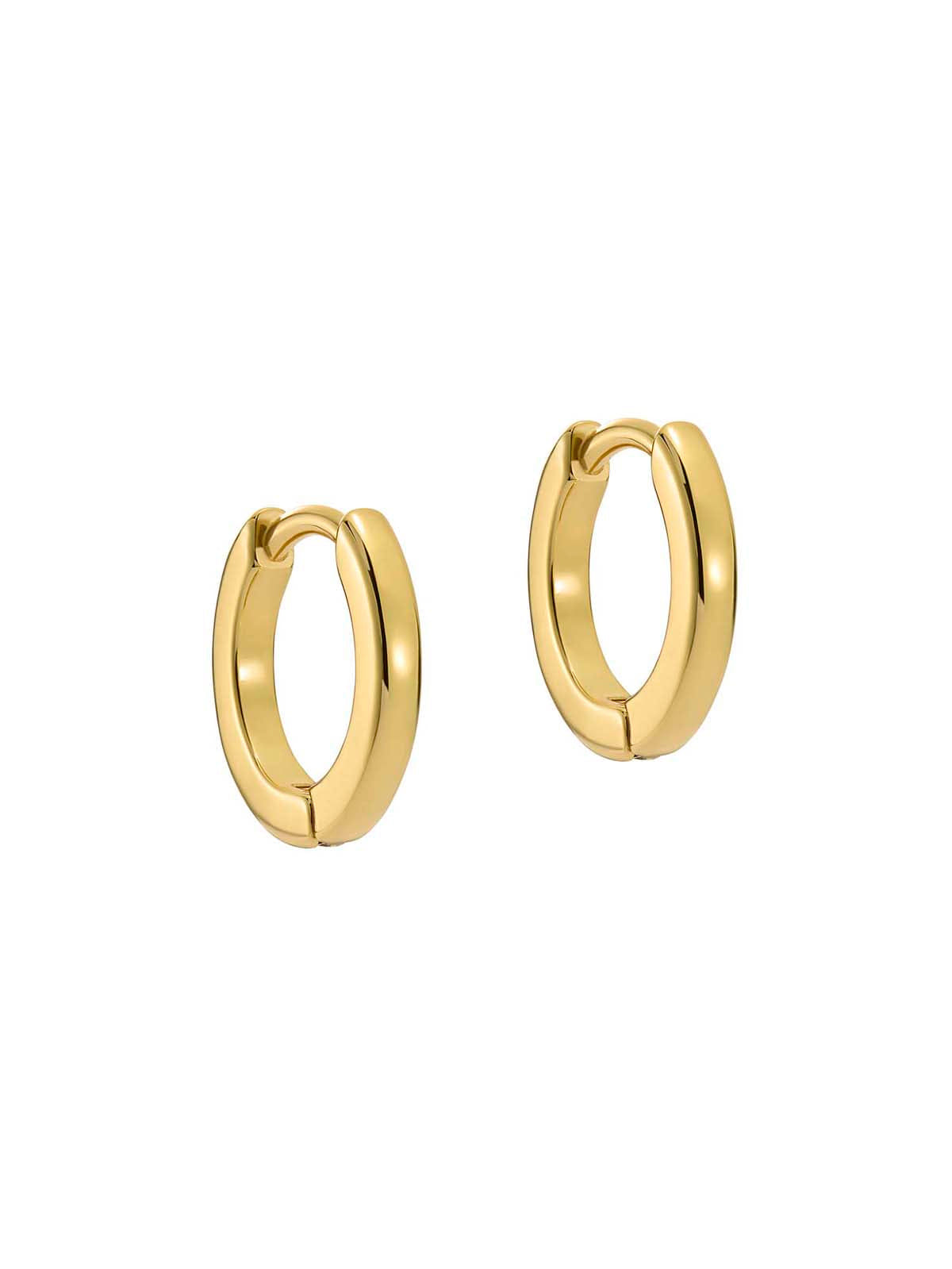 Logo Crislie Logo Hoop Earrings (12 mm) Gold