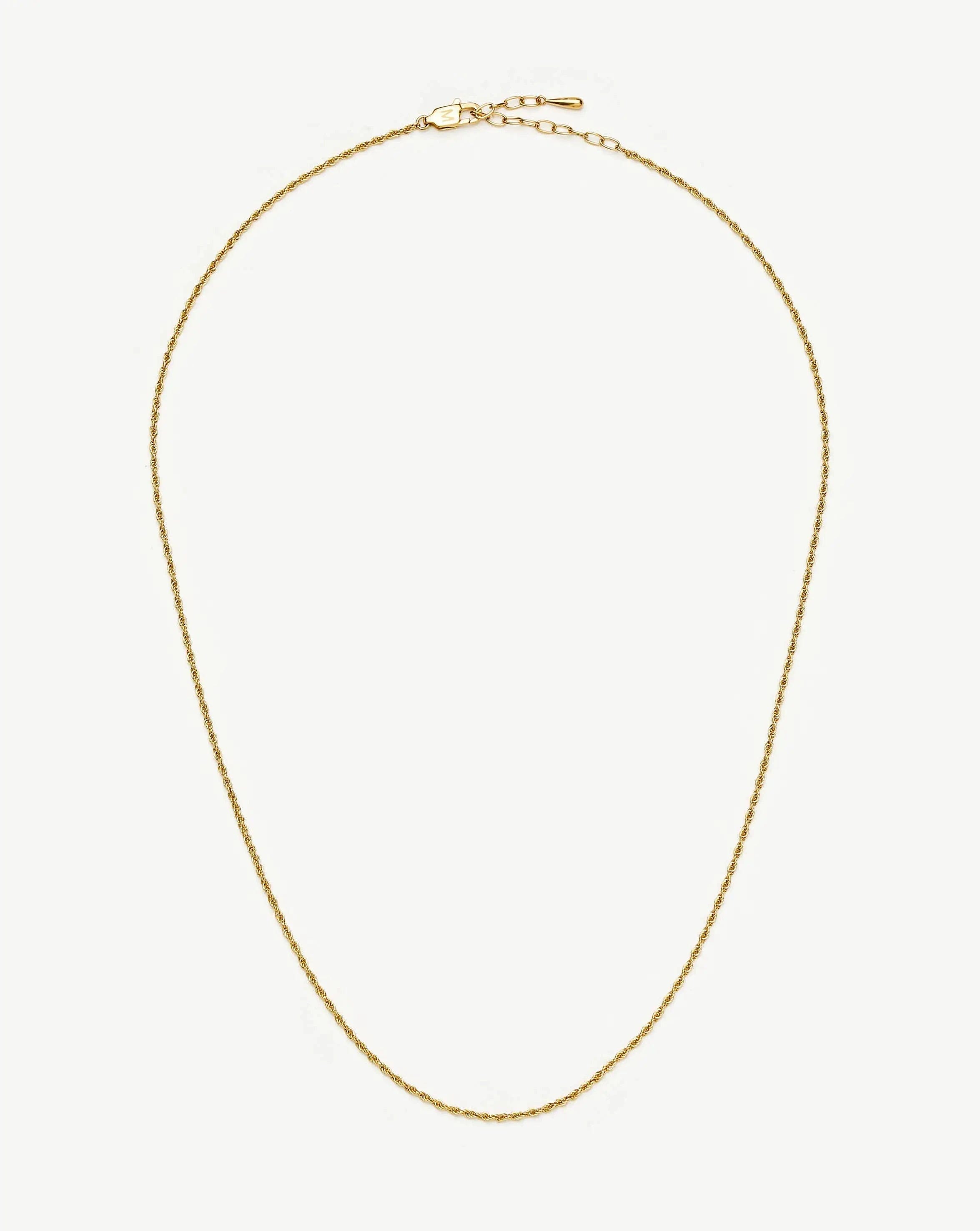 ROPE Medium Rope Chain Necklace | 18ct Gold Plated