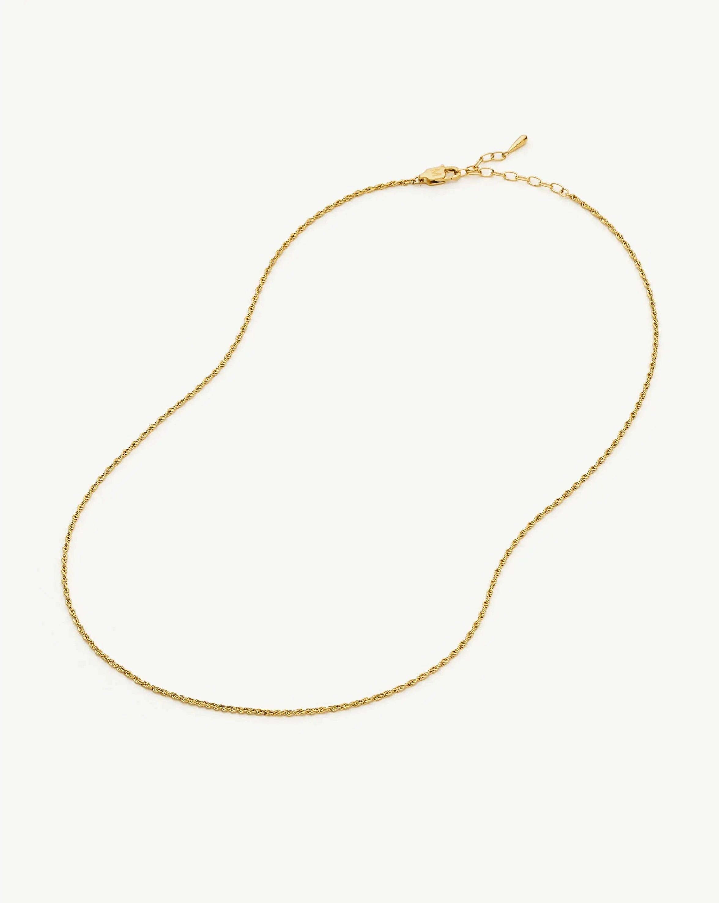 ROPE Medium Rope Chain Necklace | 18ct Gold Plated
