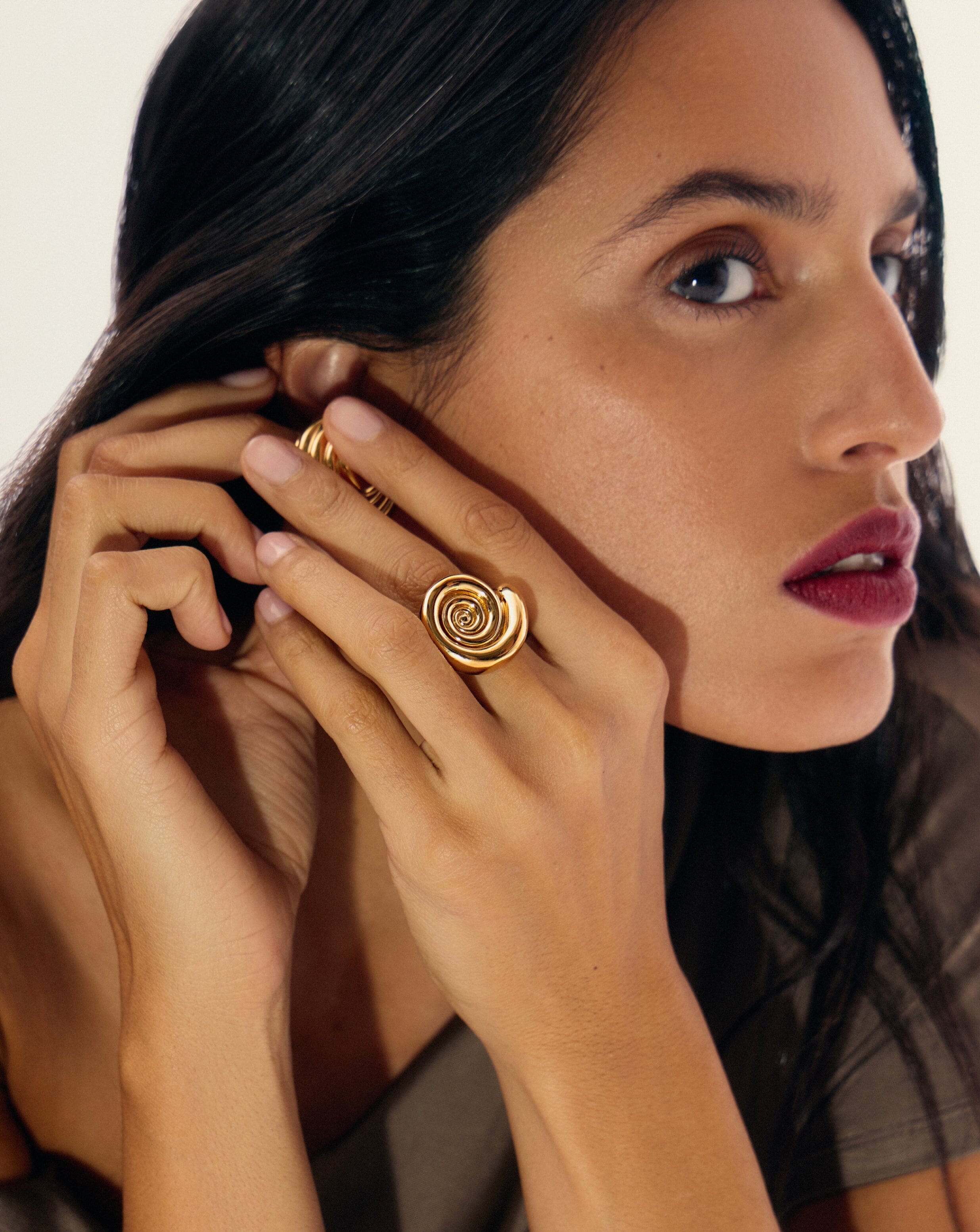 RING Spiral Statement Ring | 18ct Gold Plated