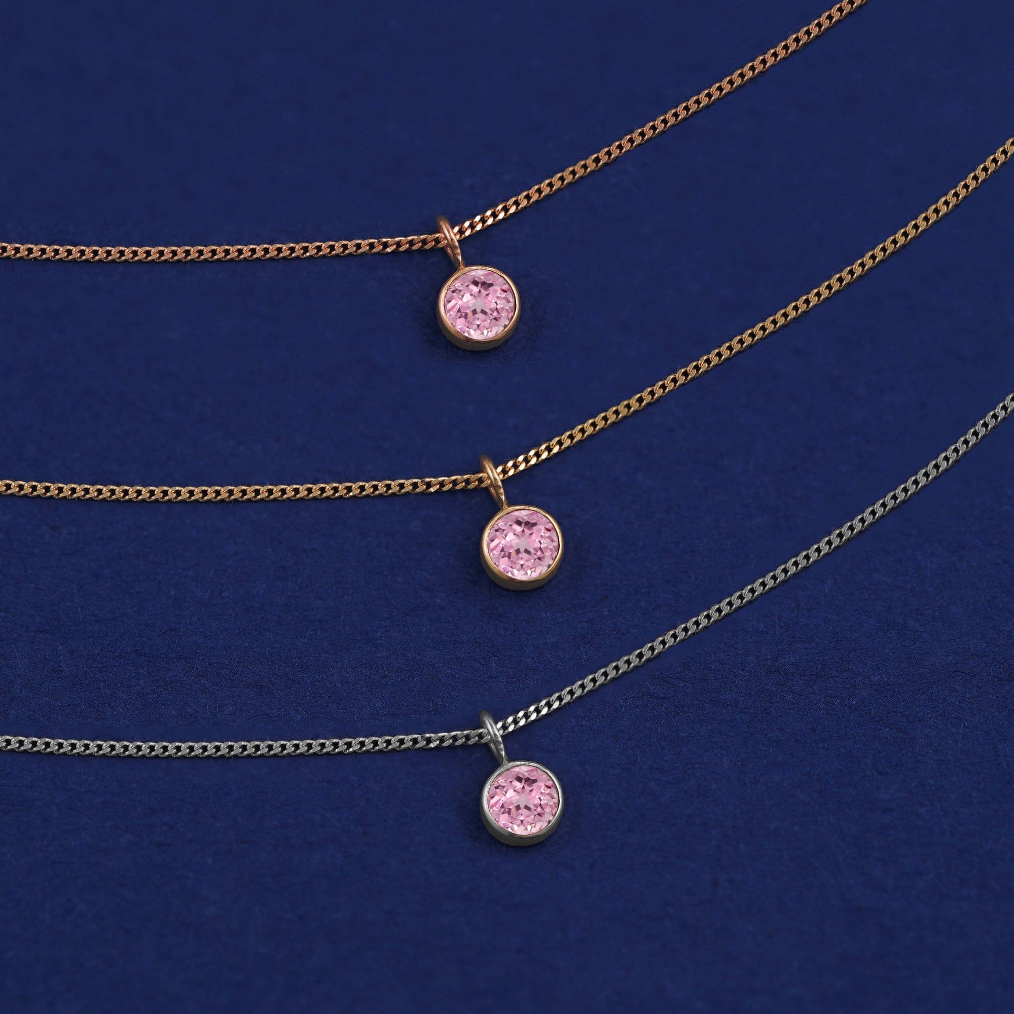 Automic Gold Studio Pink Sapphire Necklace