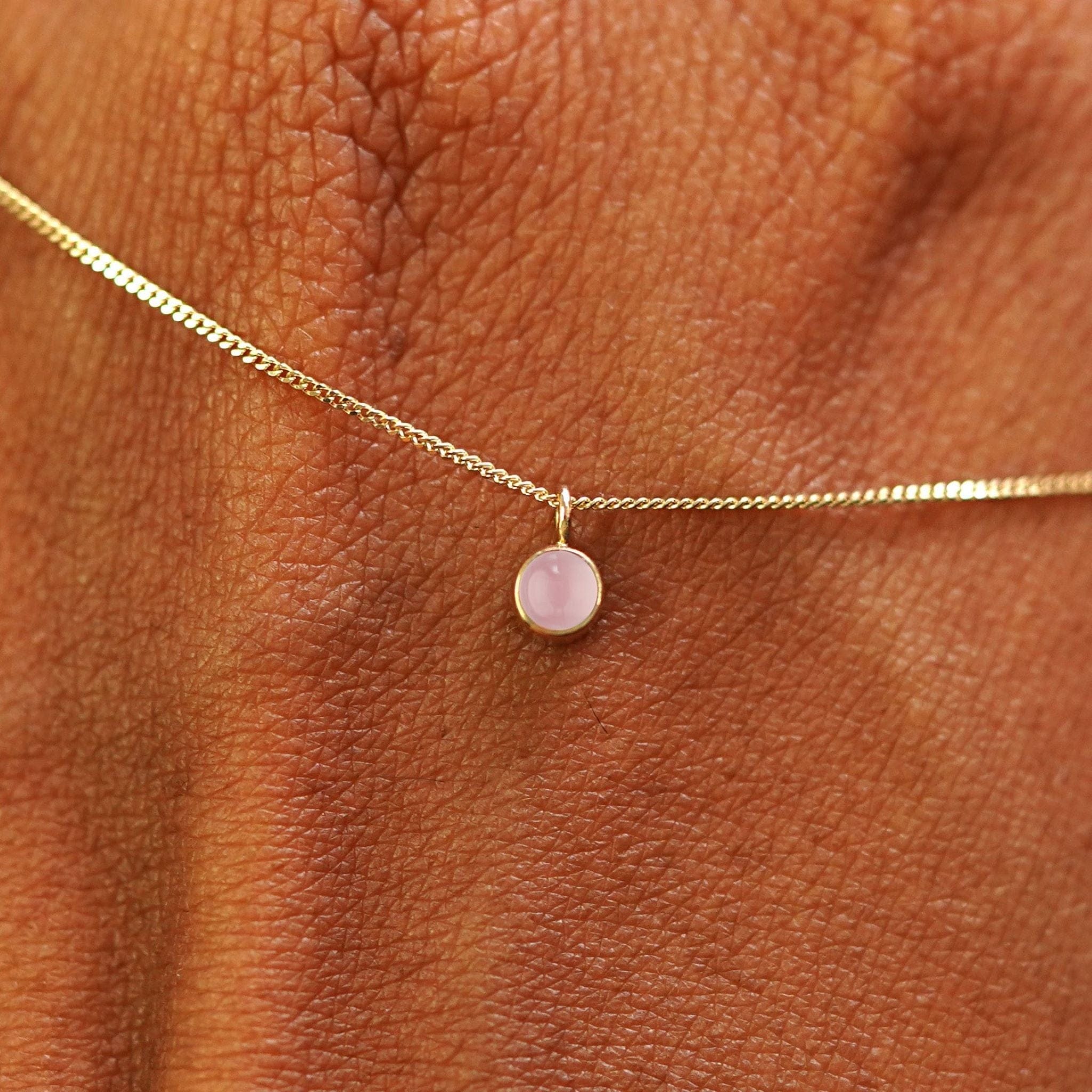 Automic Gold Studio Rose Quartz Necklace