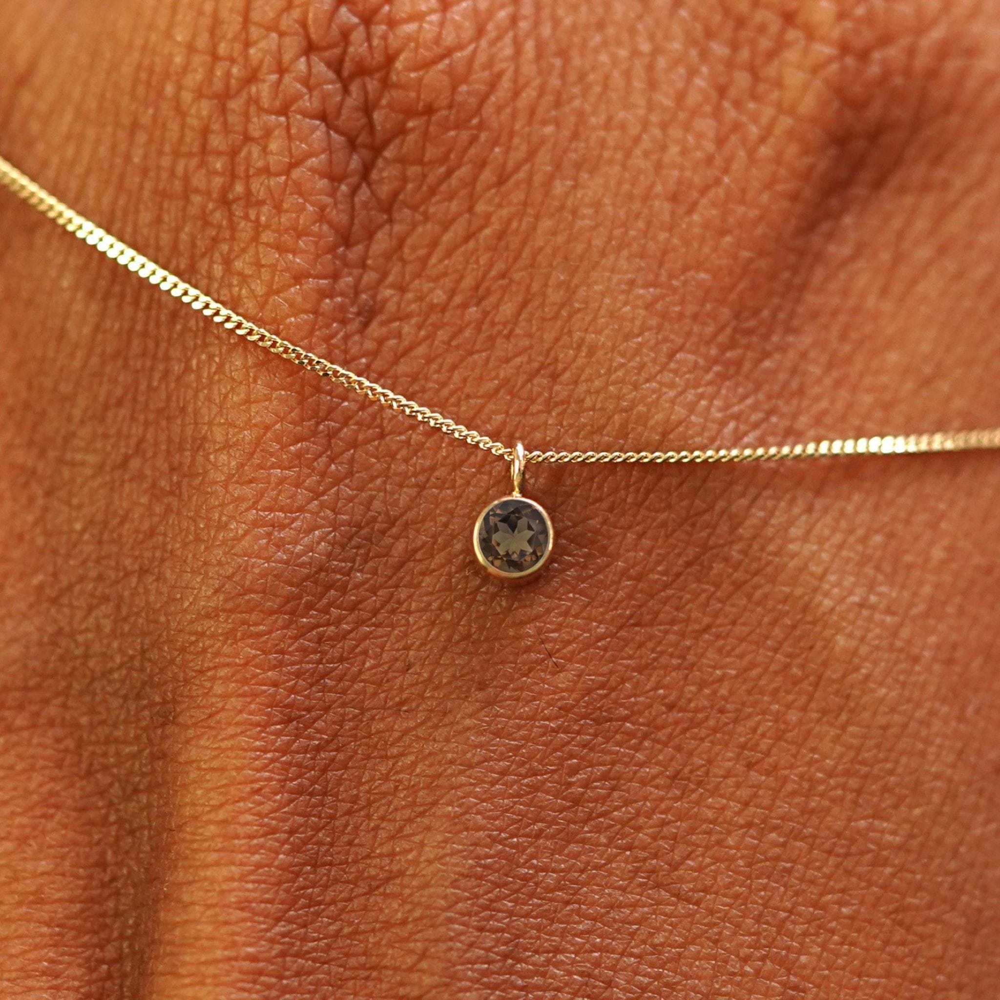 Automic Gold Studio Smoky Quartz Necklace