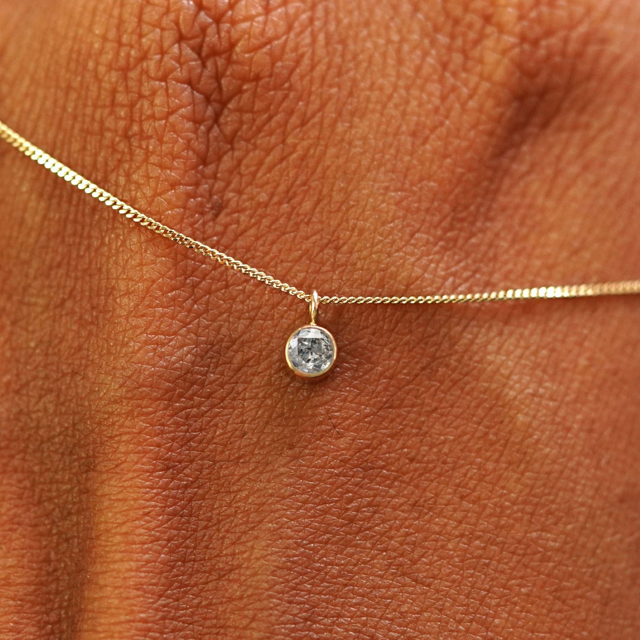Automic Gold Studio Salt and Pepper Diamond Necklace