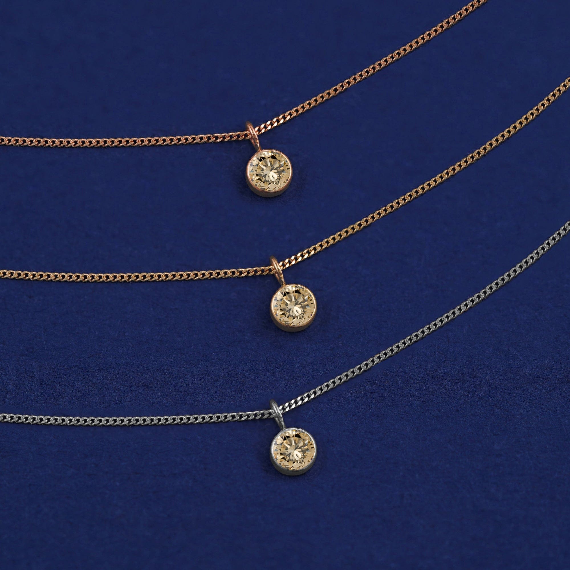 Automic Gold Studio Champagne Diamond Necklace