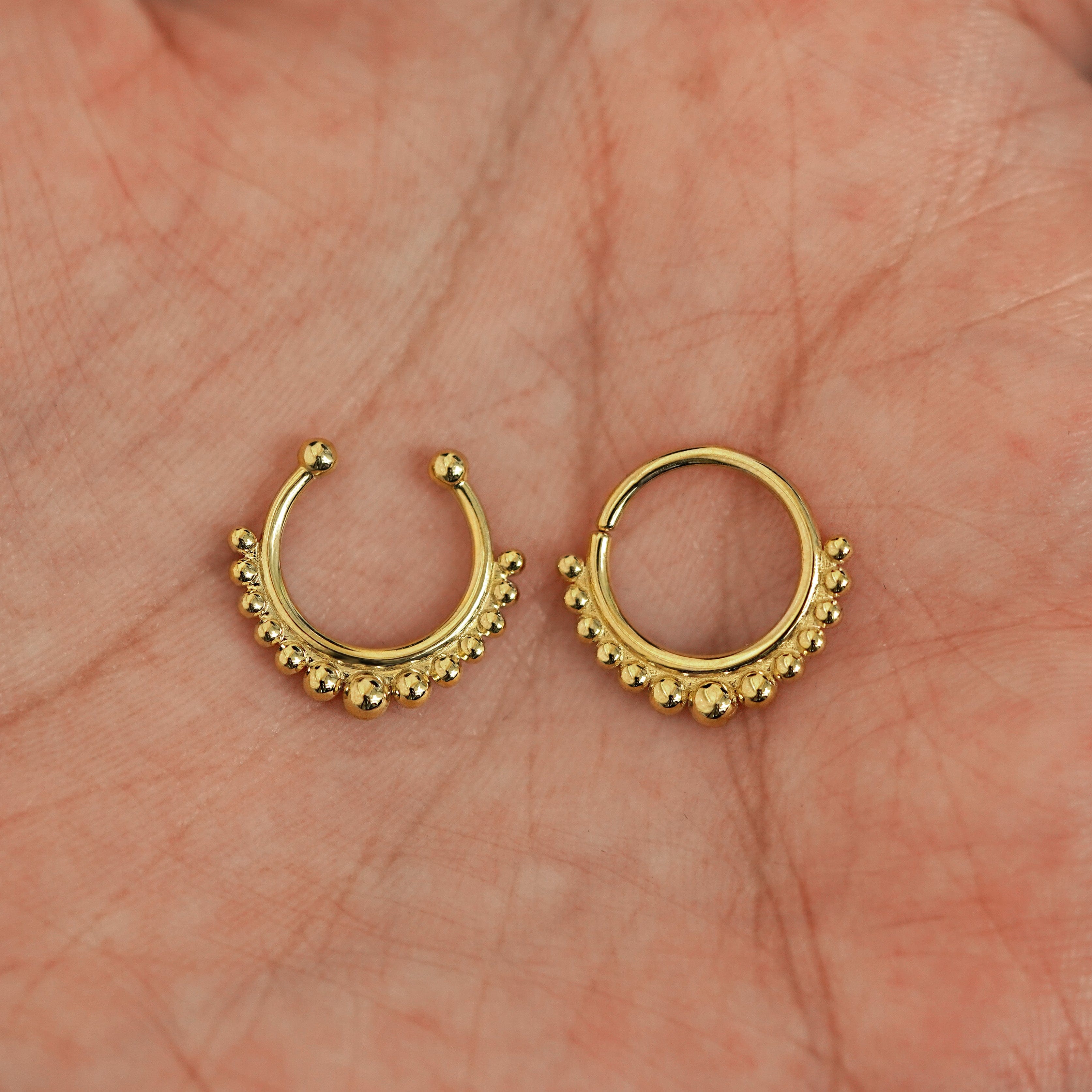 Automic Gold Studio Beaded Septum