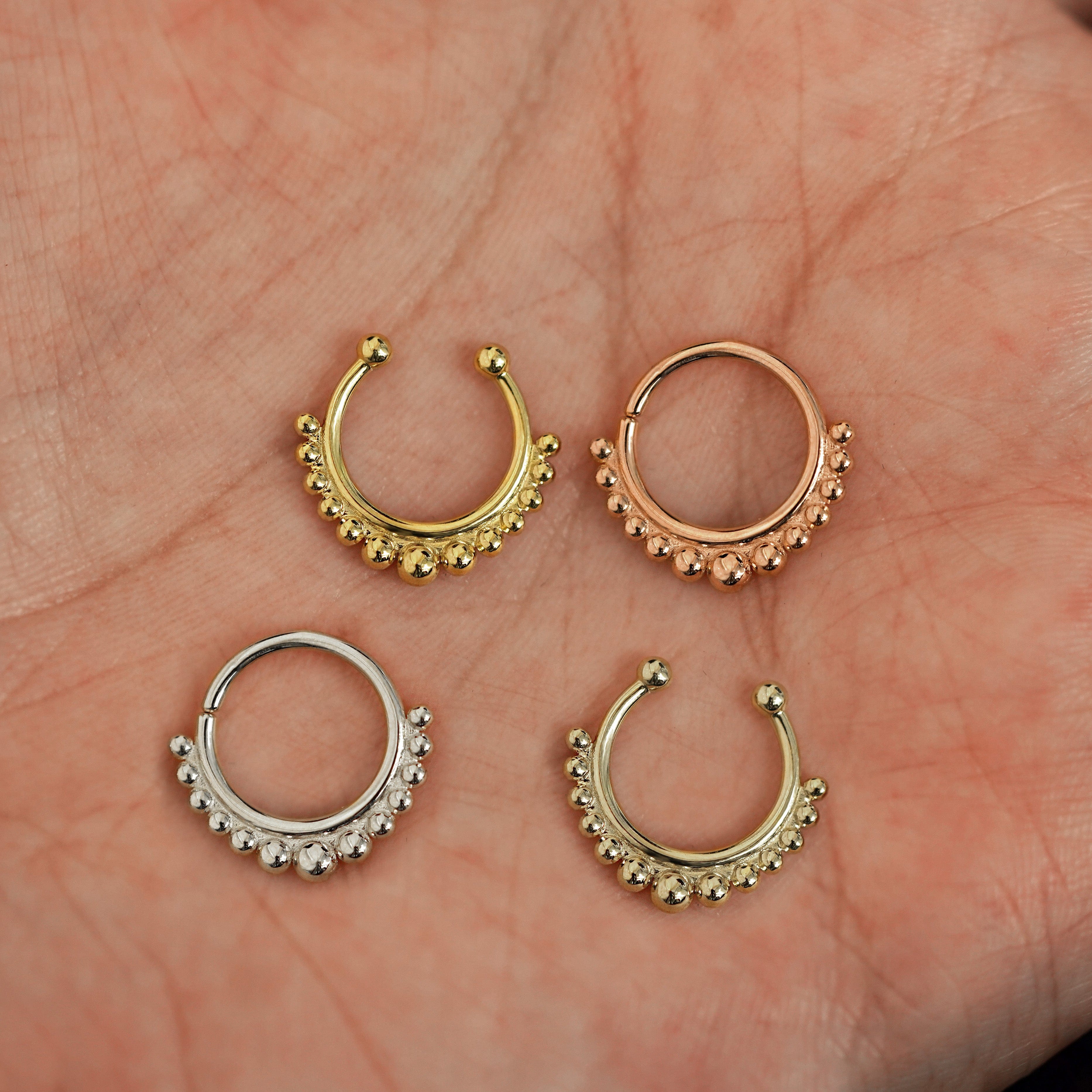 Automic Gold Studio Beaded Septum