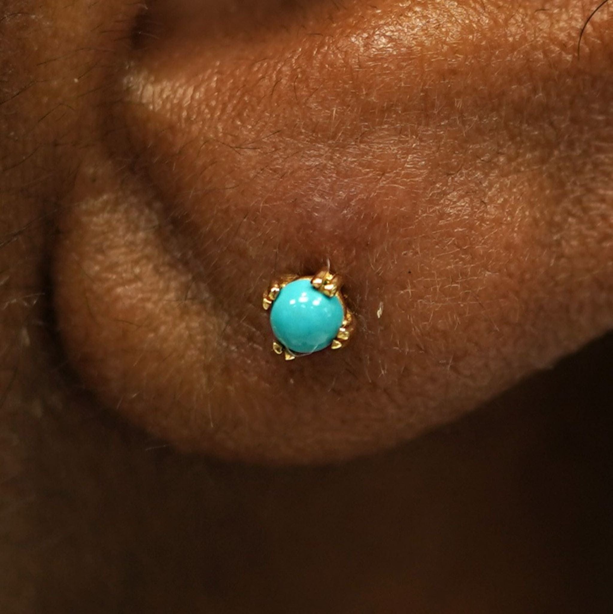 Automic Gold Studio Turquoise Earring