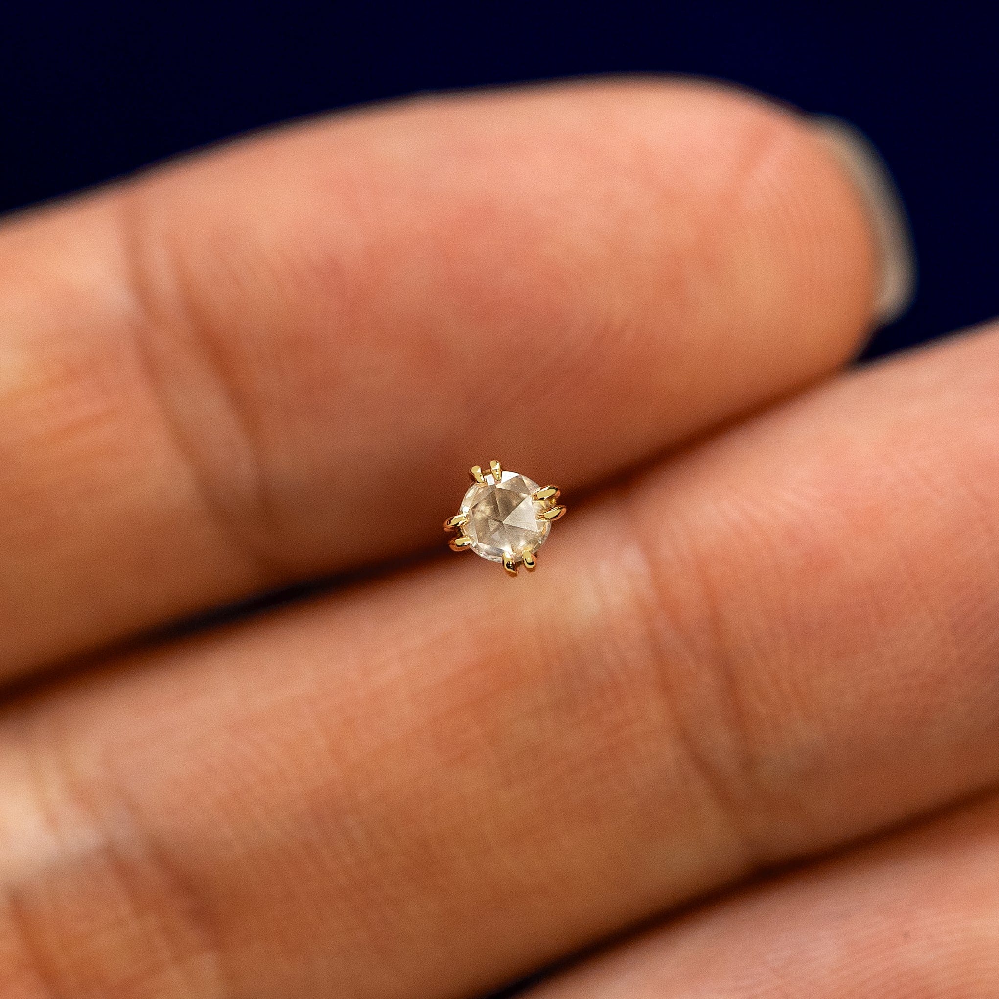 Automic Gold Studio Rose Cut Diamond Earring