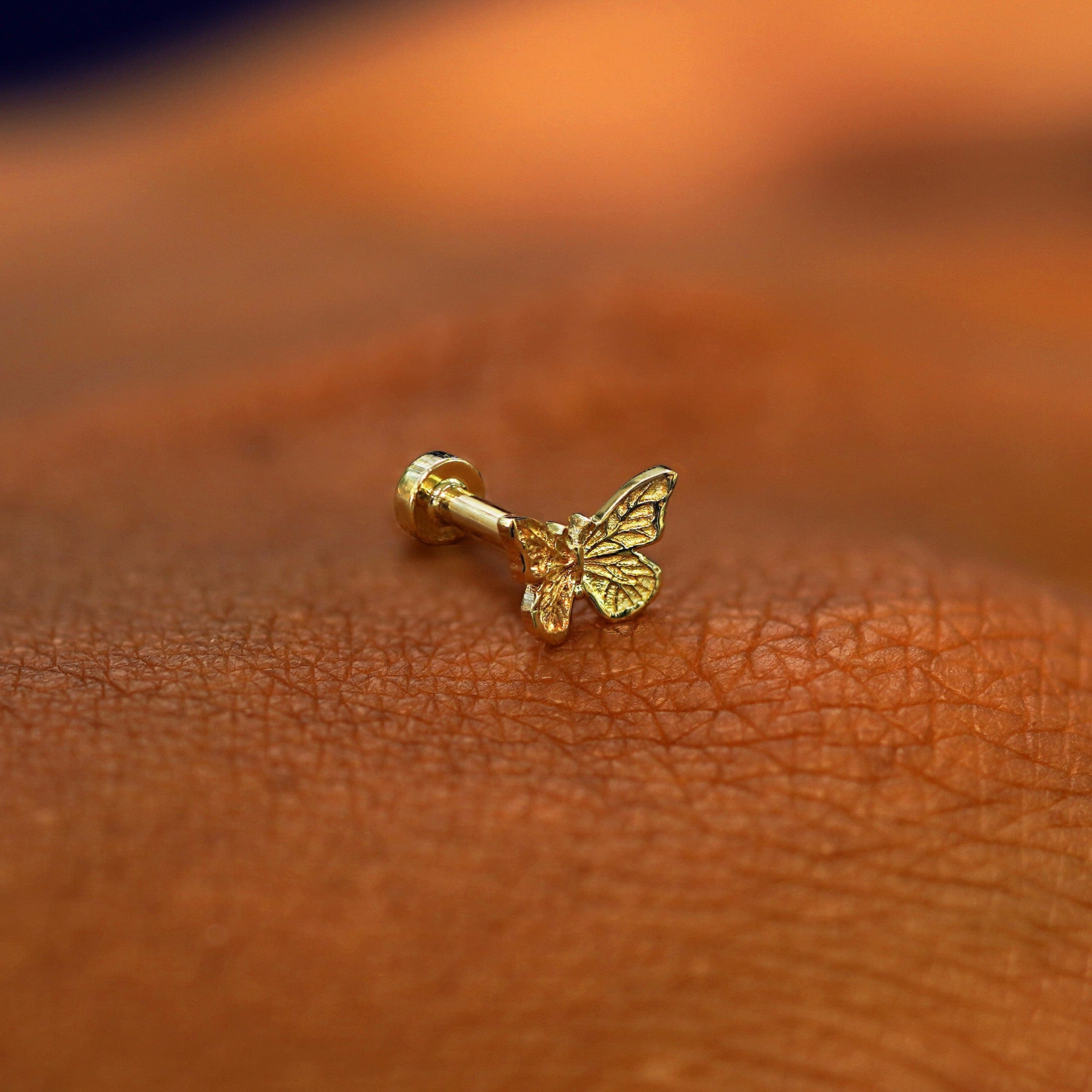 Automic Gold Studio Mini Butterfly Flatback Piercing