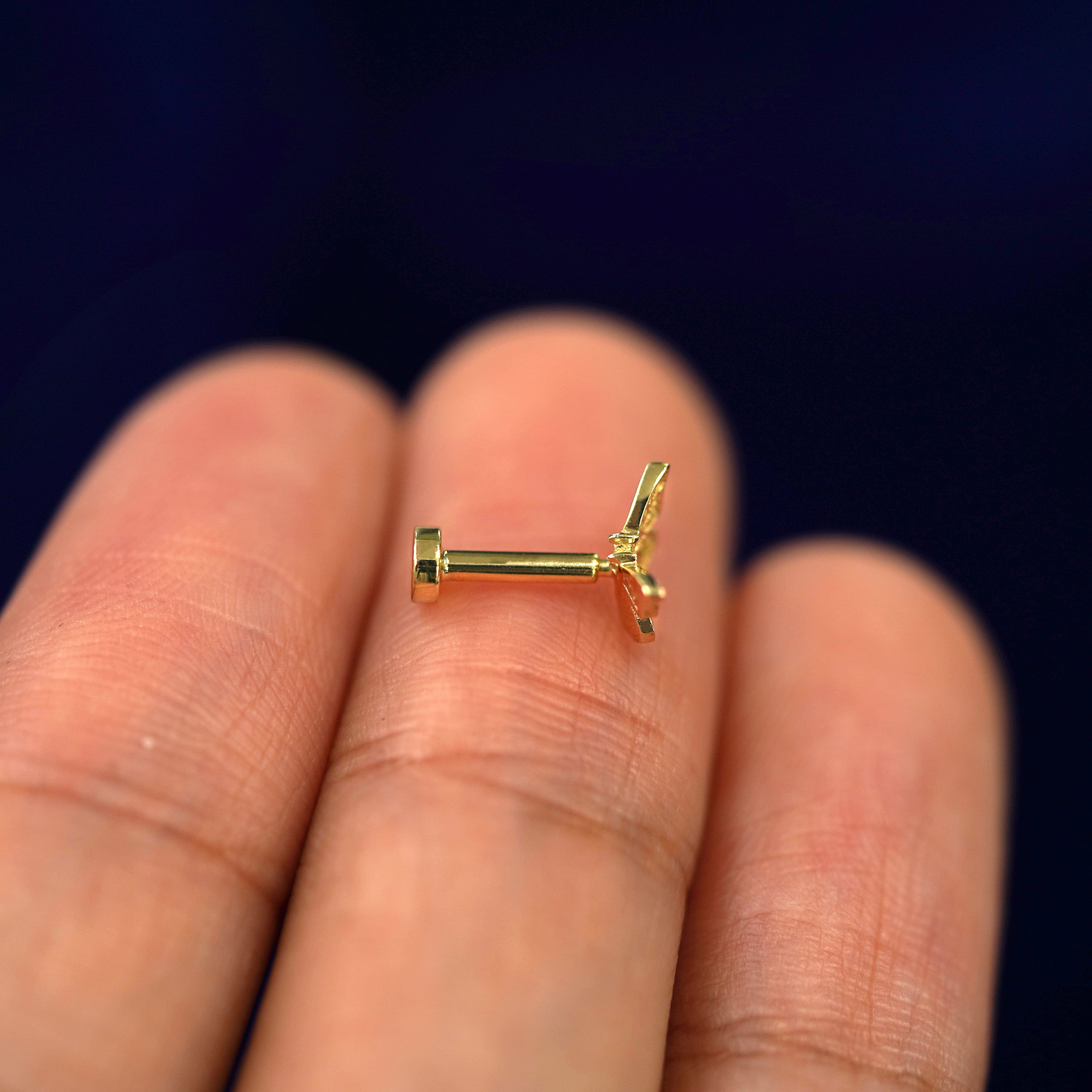 Automic Gold Studio Mini Butterfly Flatback Piercing