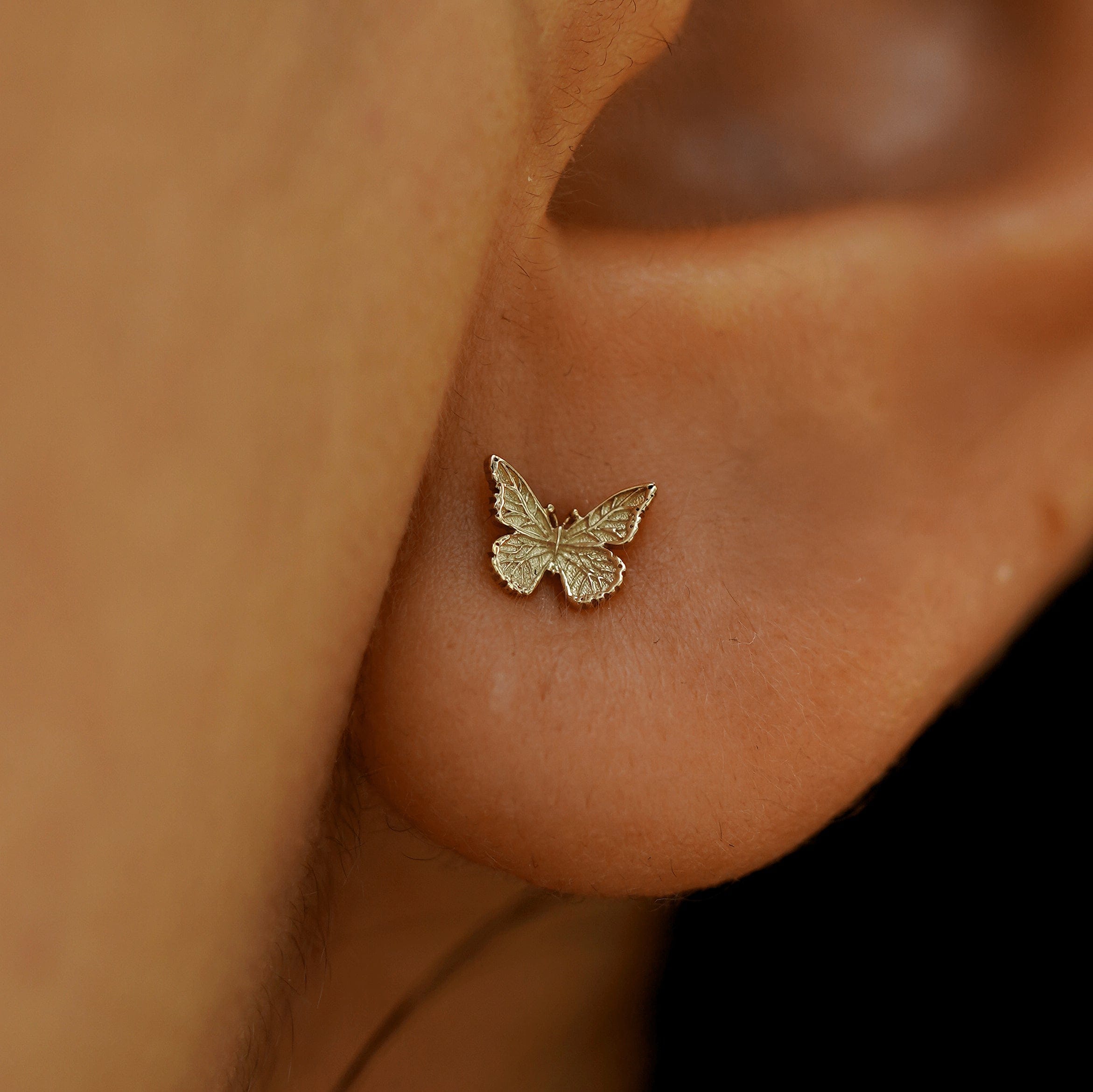 Automic Gold Studio Mini Butterfly Earring