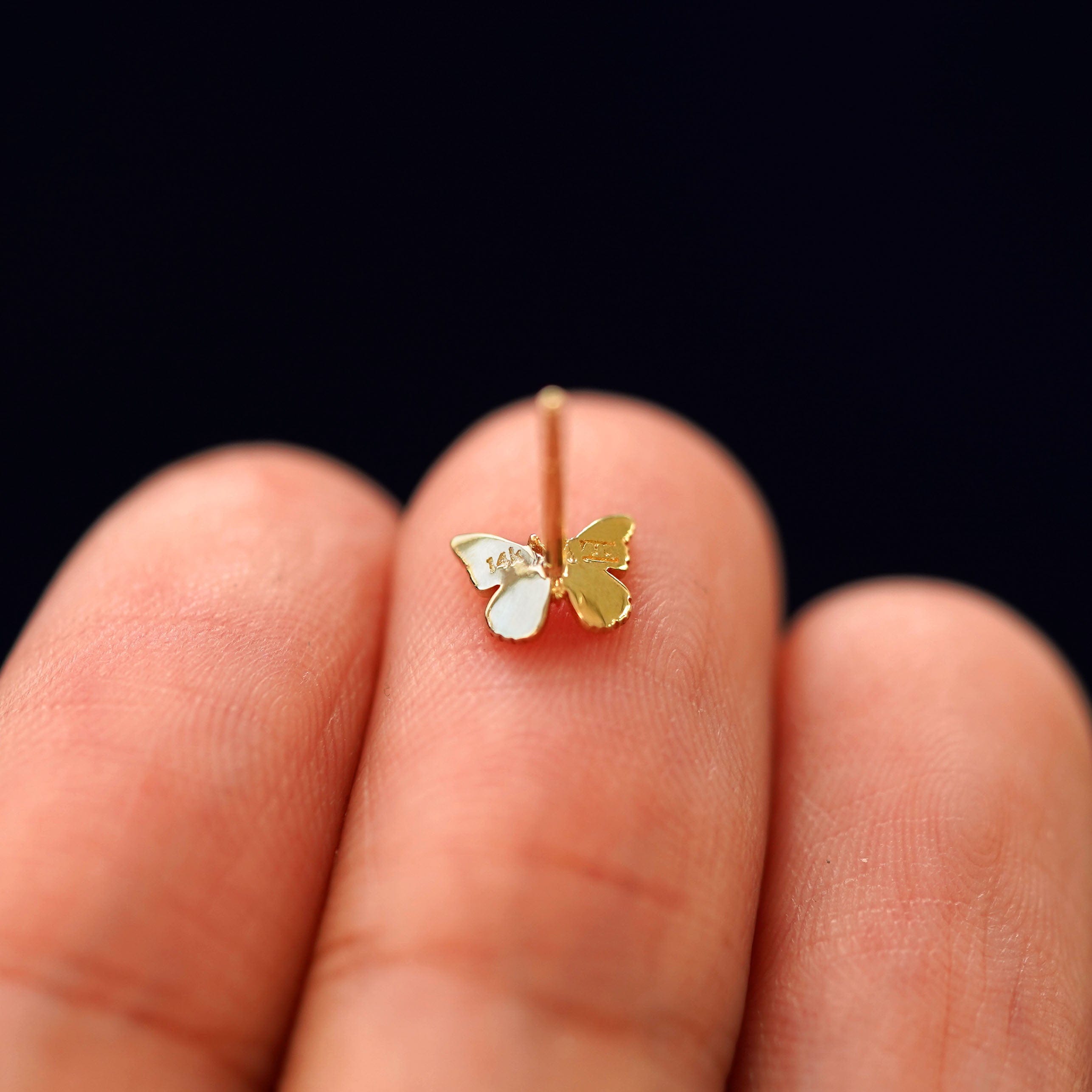Automic Gold Studio Mini Butterfly Earring