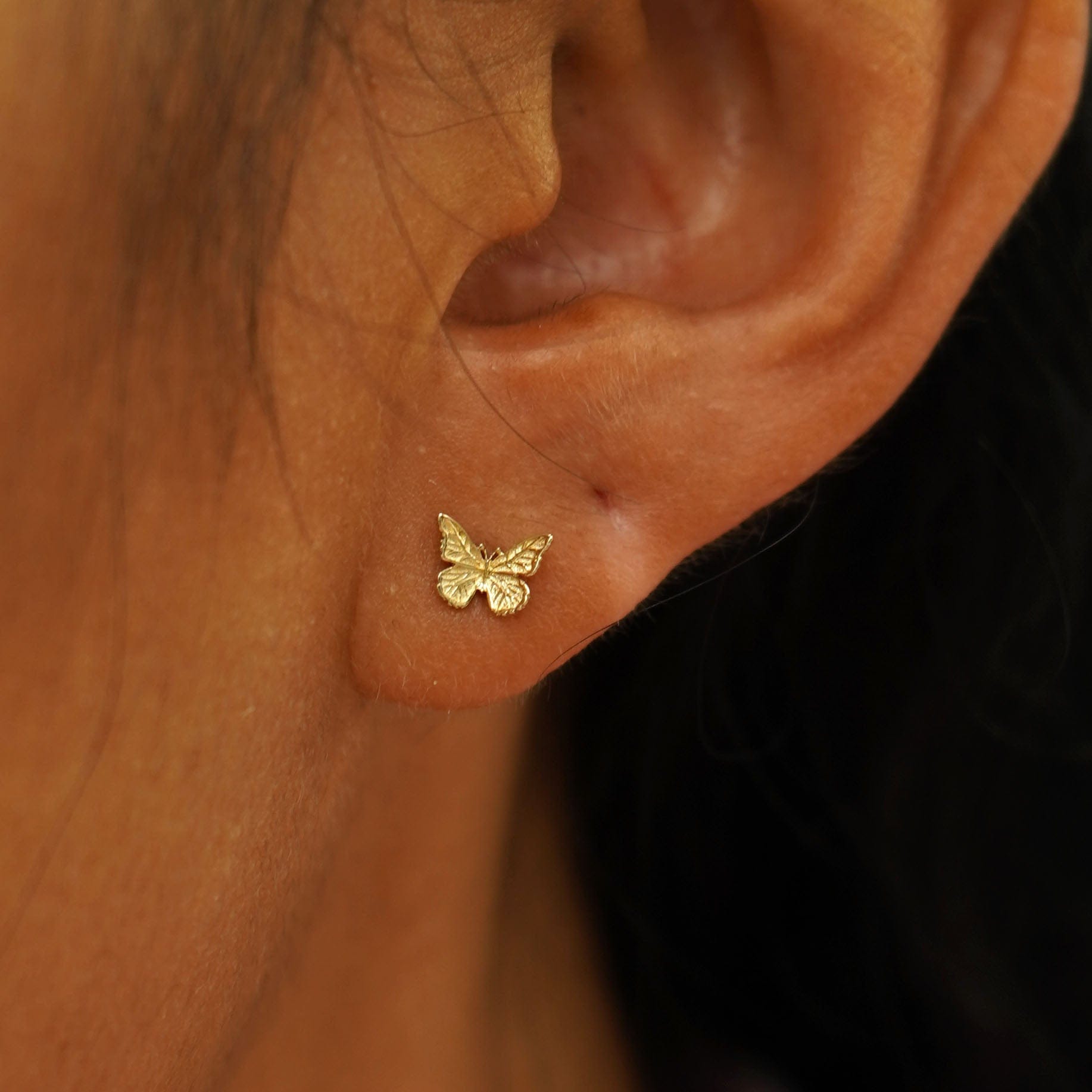 Automic Gold Studio Mini Butterfly Earring