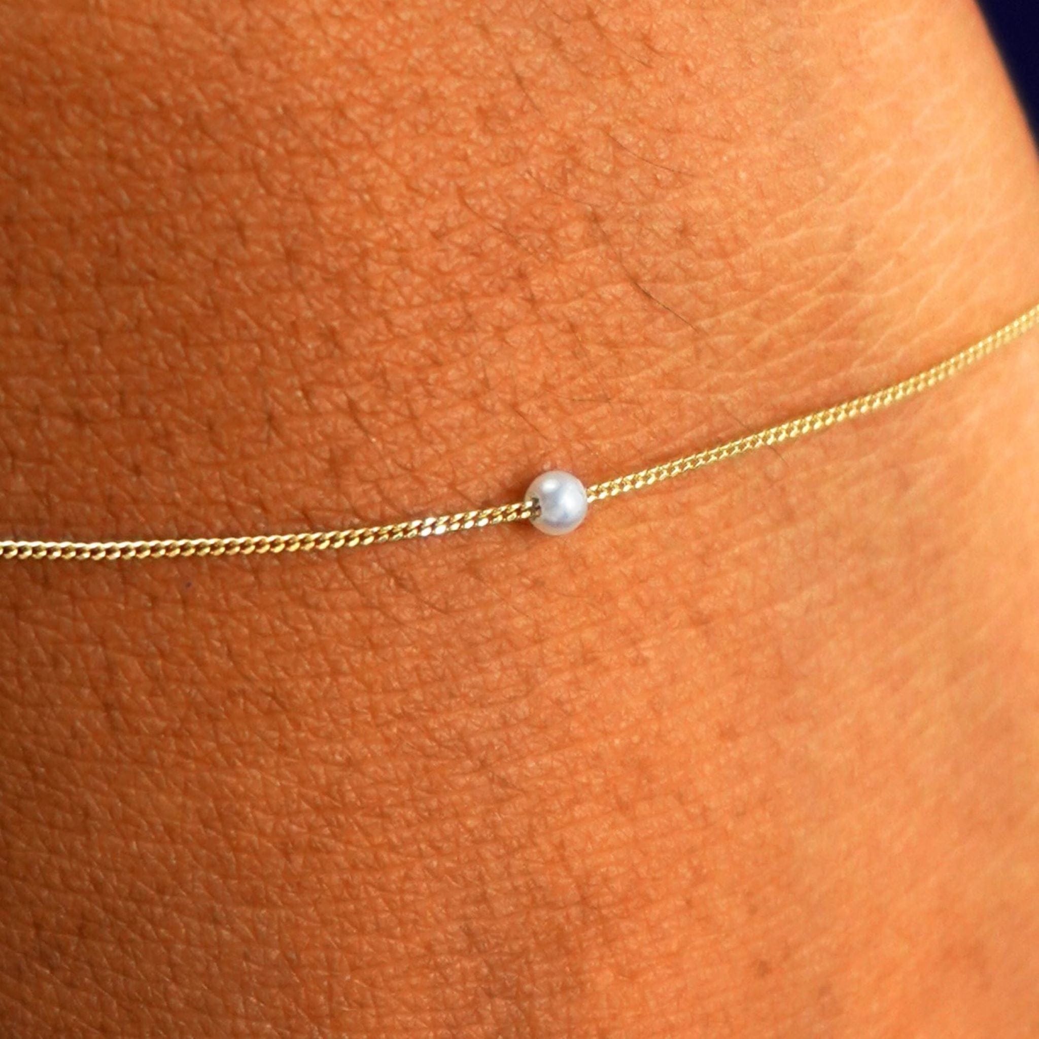 Automic Gold Studio Mini Pearl Slide Bracelet