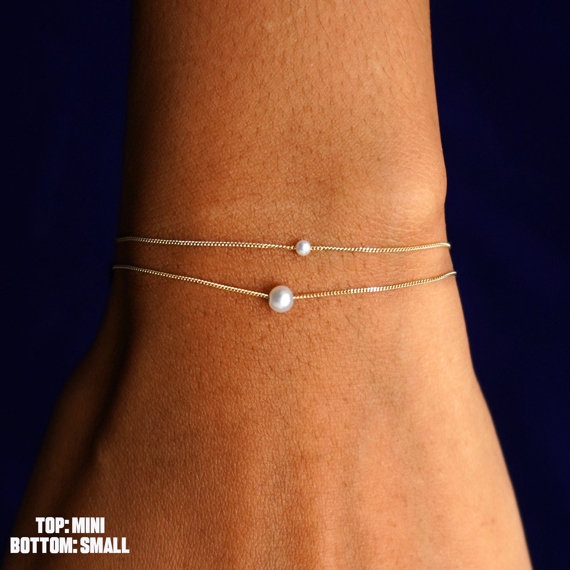 Automic Gold Studio Mini Pearl Slide Bracelet