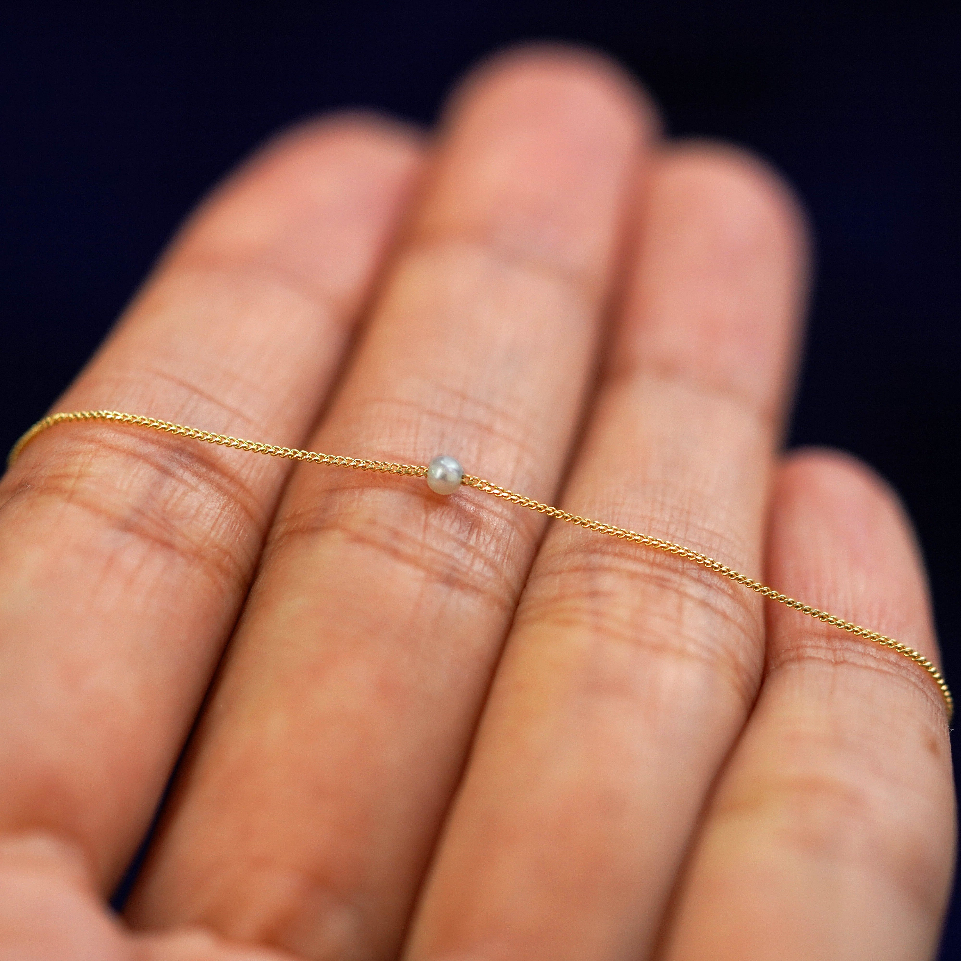 Automic Gold Studio Mini Pearl Slide Bracelet