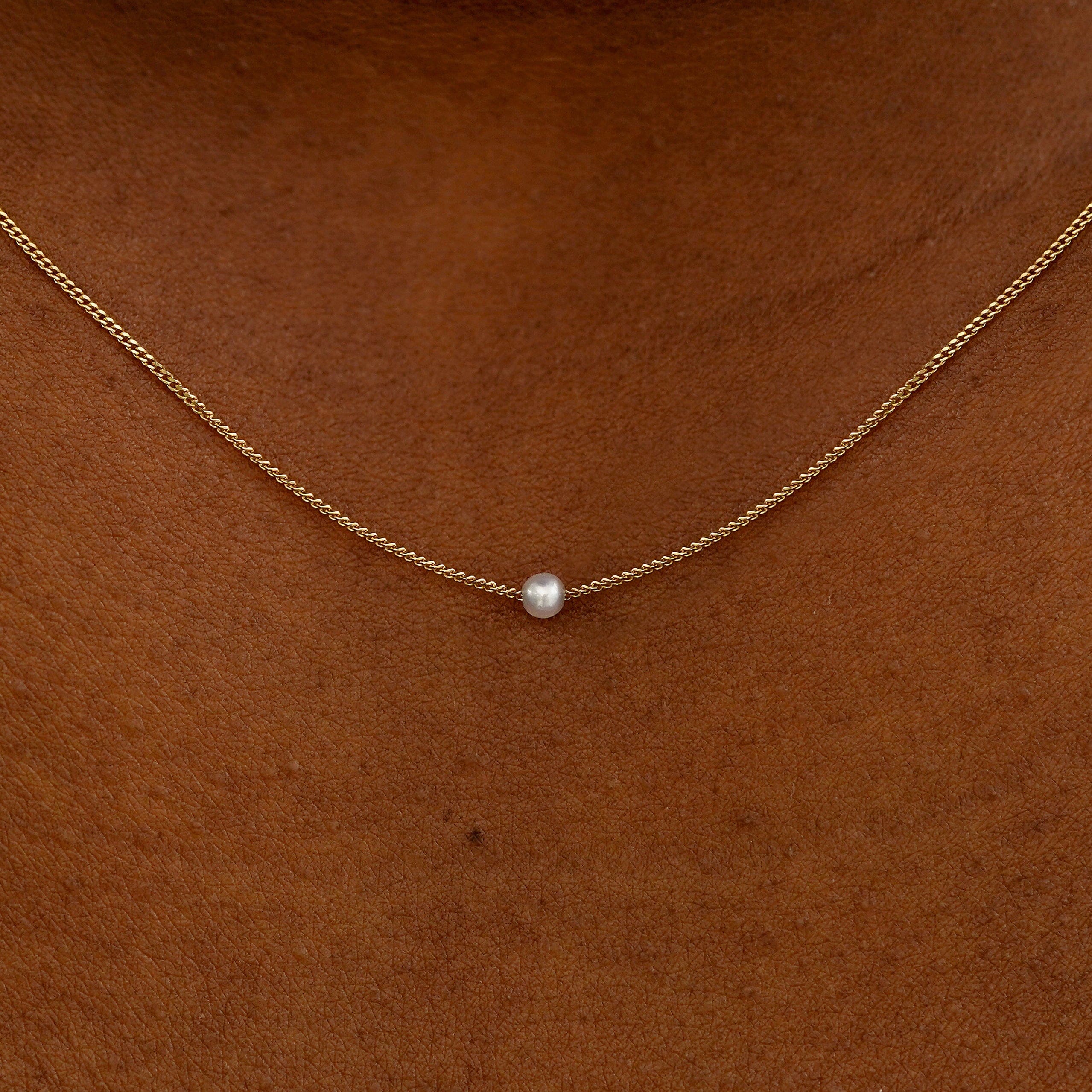 Automic Gold Studio Mini Pearl Slide Necklace