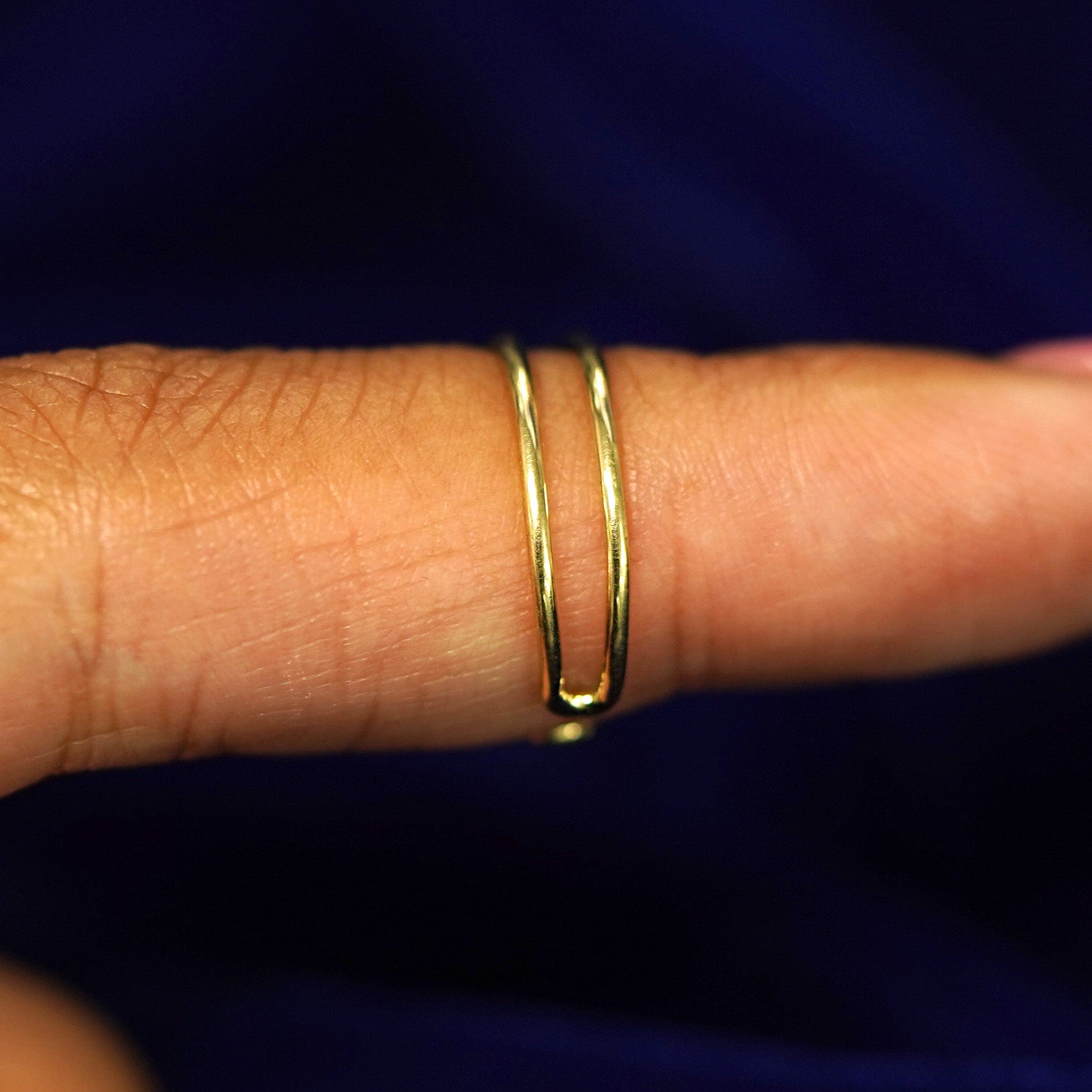 Automic Gold Studio Double Line Toe Ring