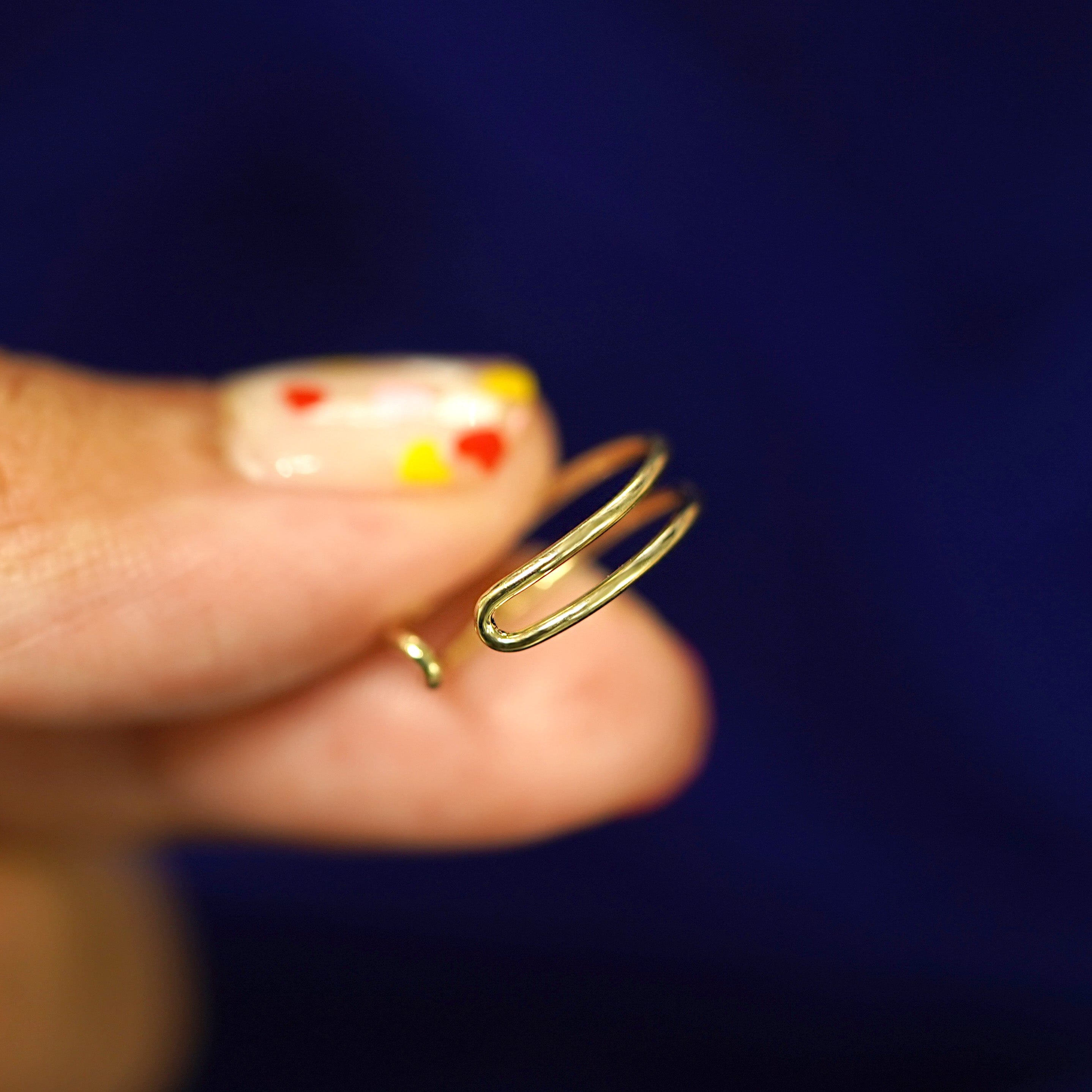 Automic Gold Studio Double Line Toe Ring