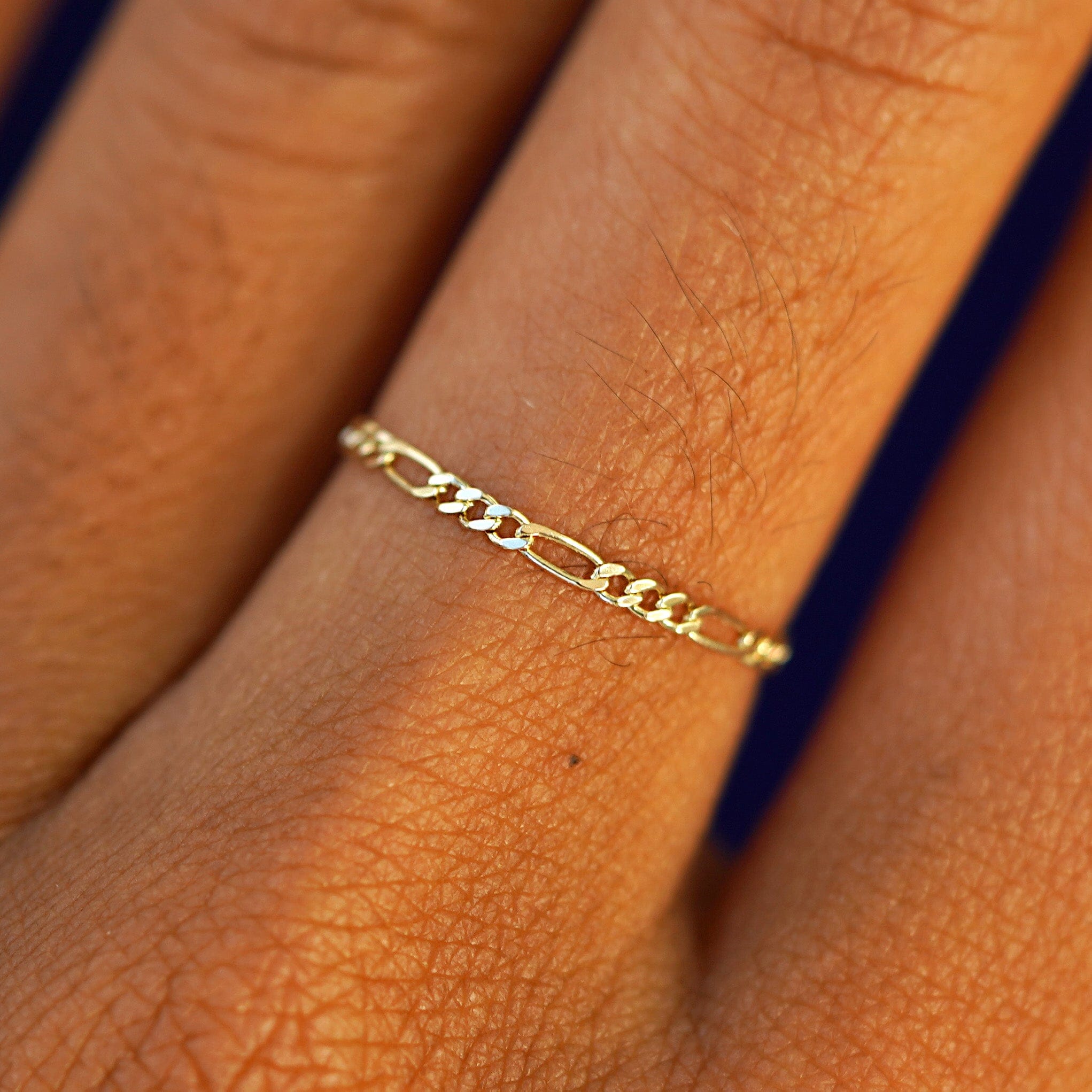 Automic Gold Studio Figaro Ring
