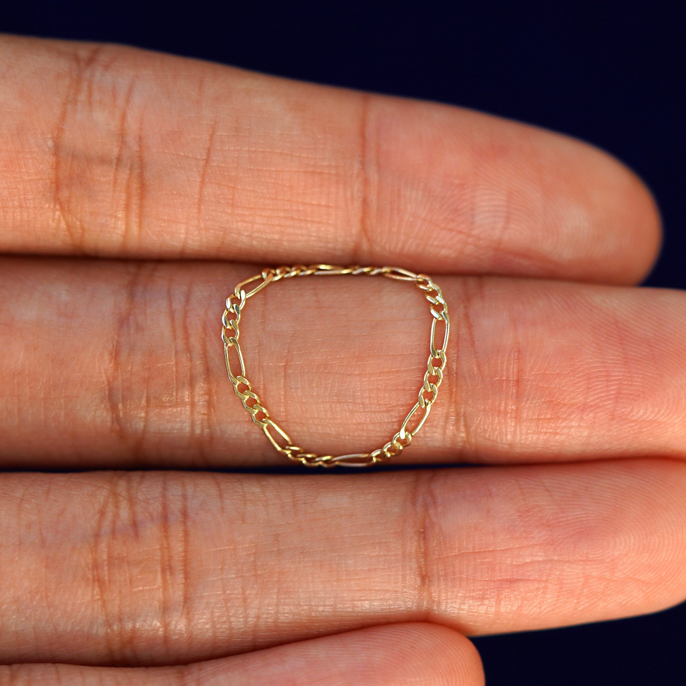 Automic Gold Studio Figaro Ring