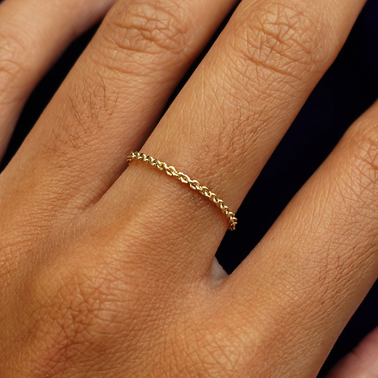 Automic Gold Studio Thick Cable Ring