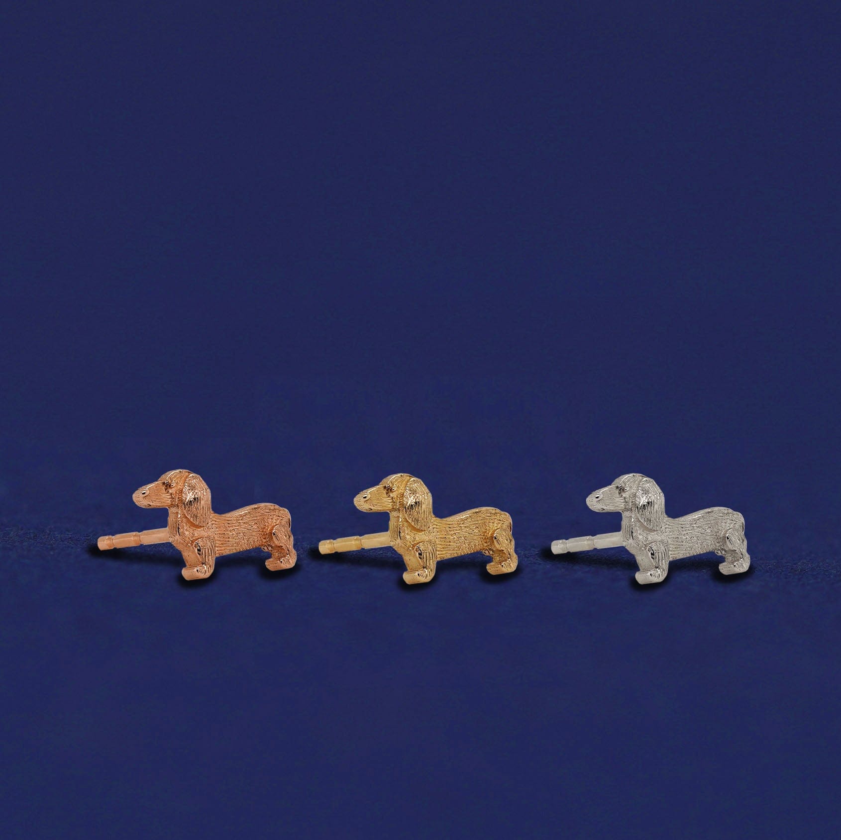 Automic Gold Studio Dog Earring
