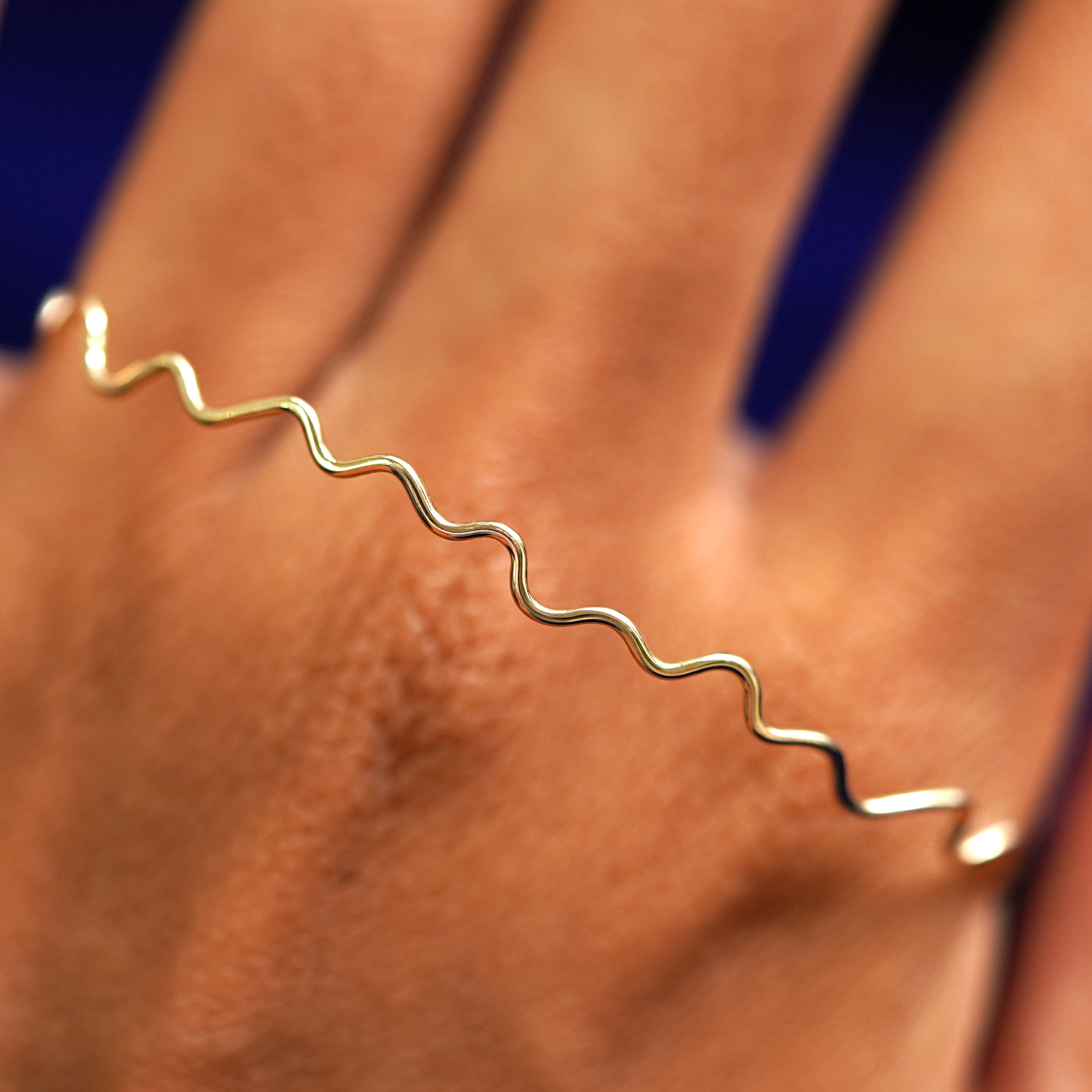 Automic Gold Studio Wave Bangle