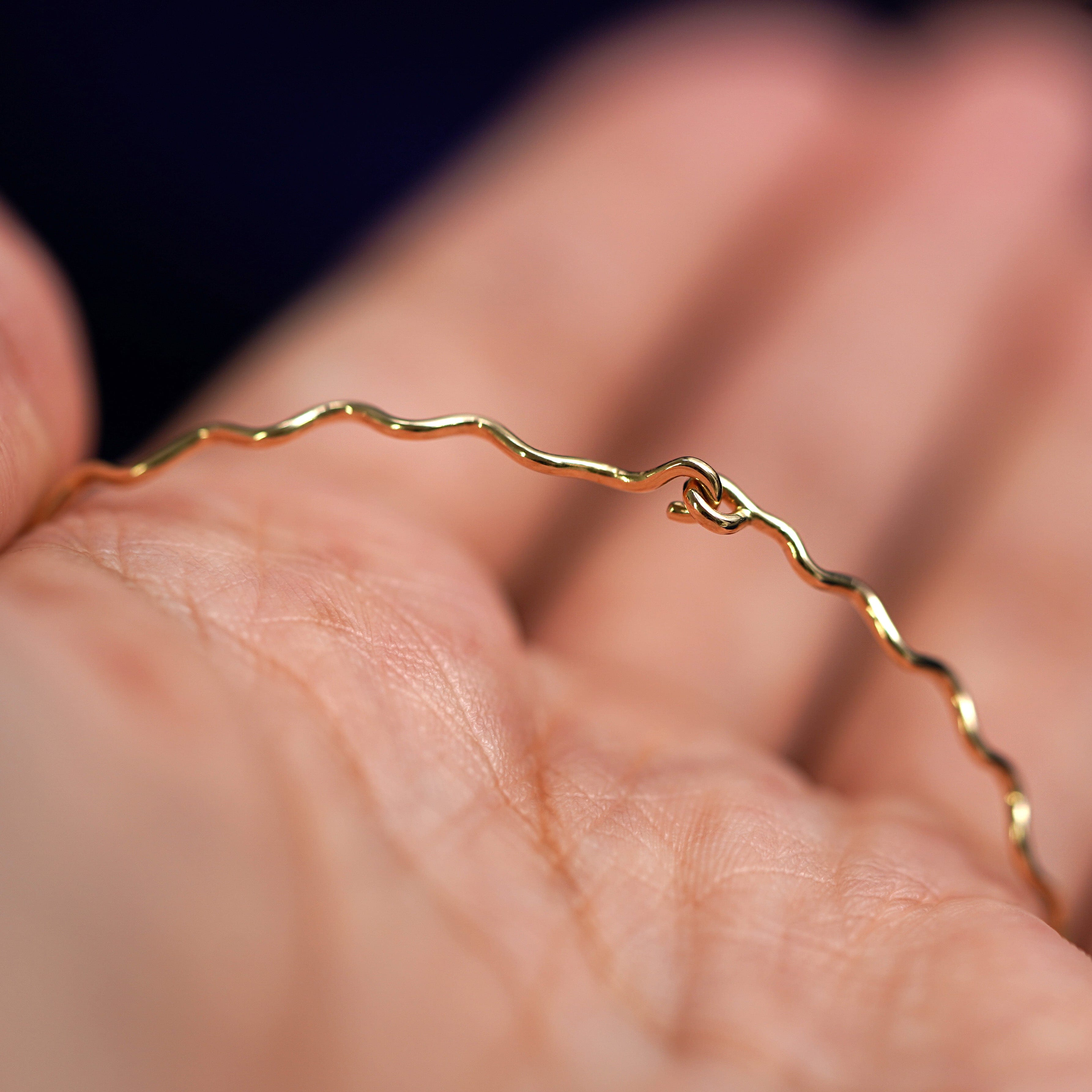Automic Gold Studio Wave Bangle
