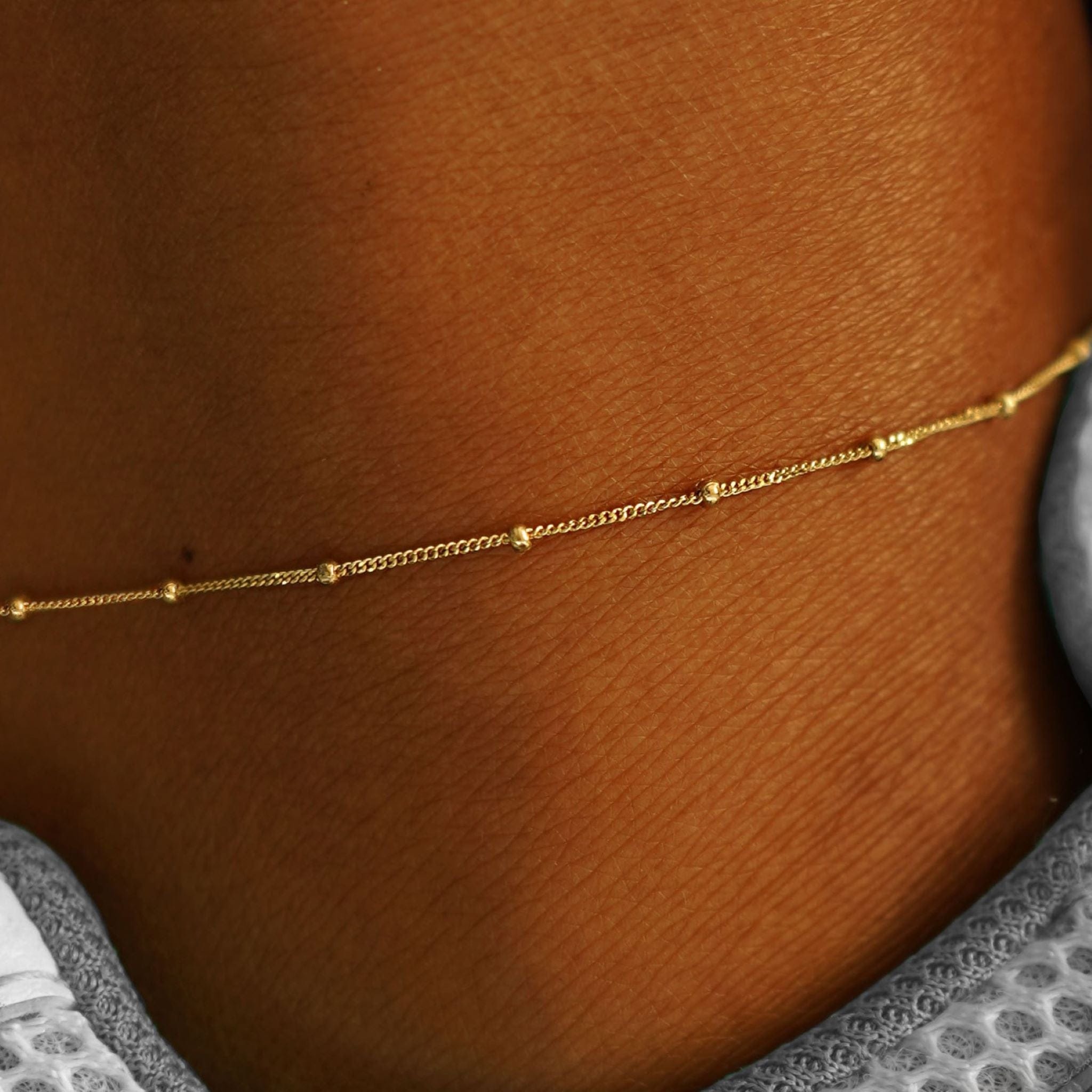 Automic Gold Studio Beaded Essential Anklet