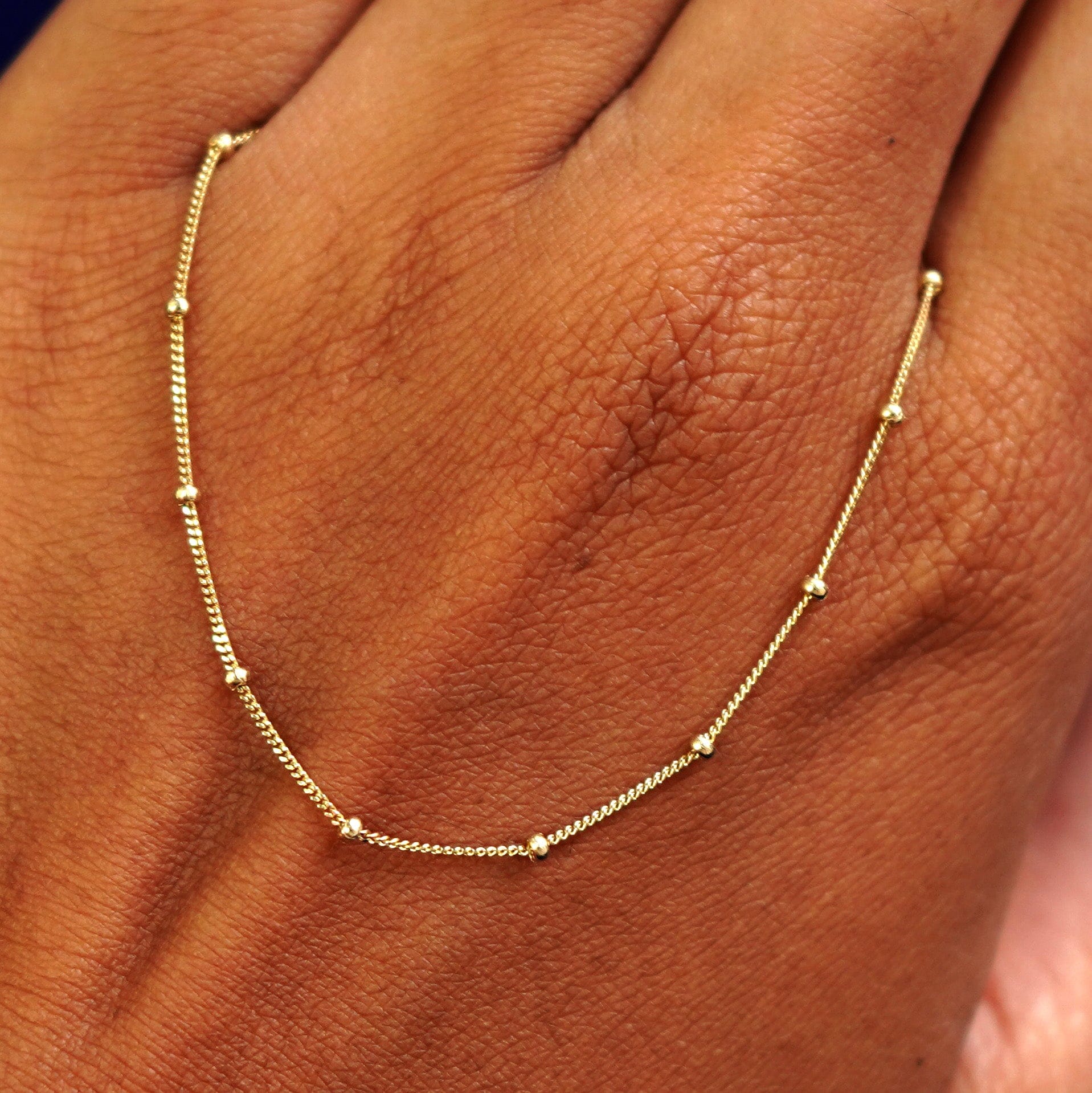 Automic Gold Studio Beaded Essential Anklet