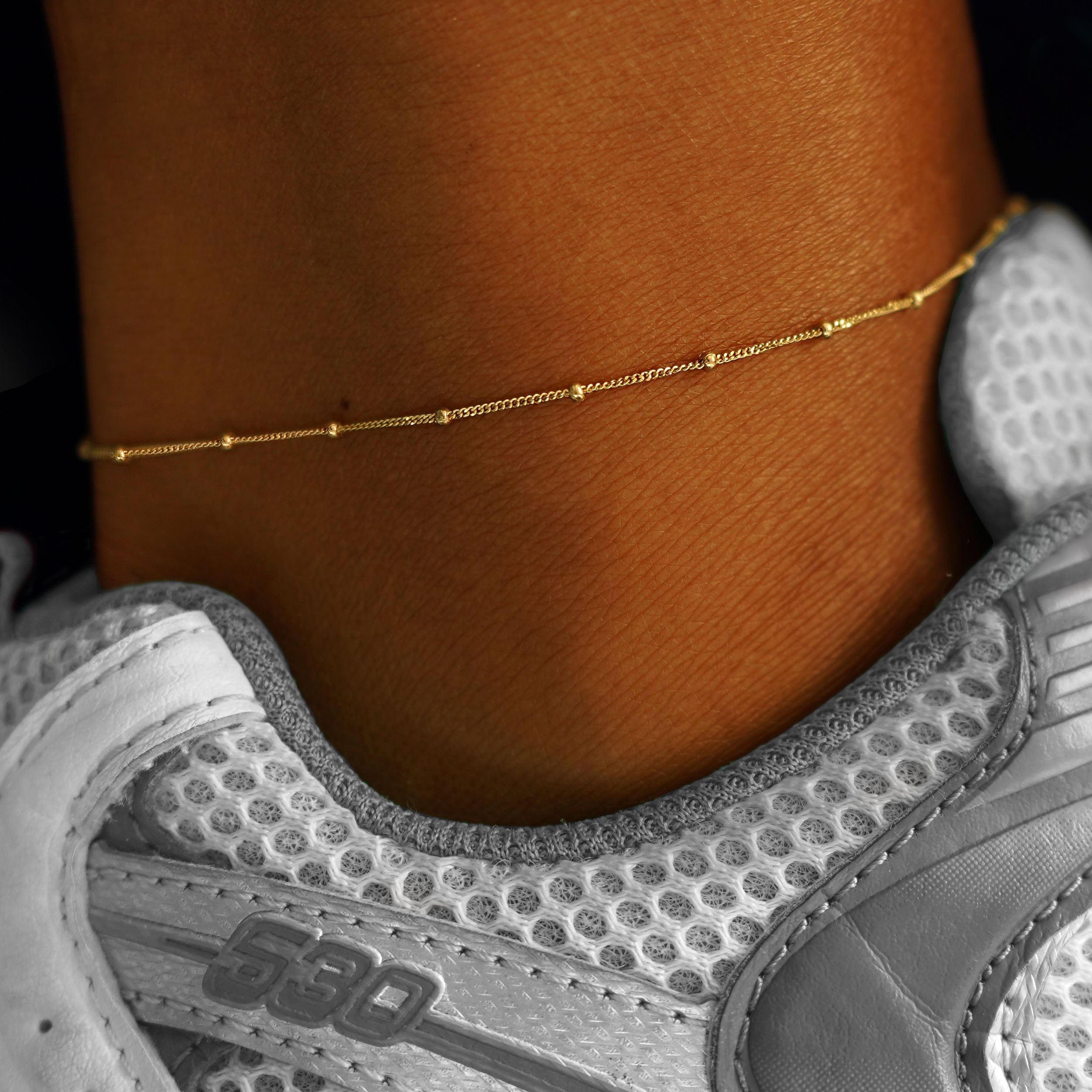 Automic Gold Studio Beaded Essential Anklet