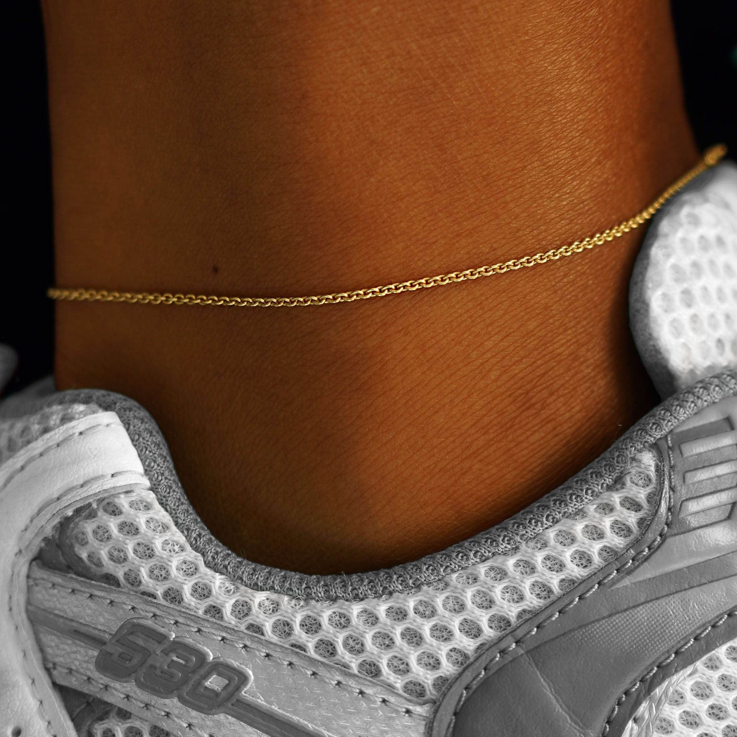Automic Gold Studio Thick Cable Anklet