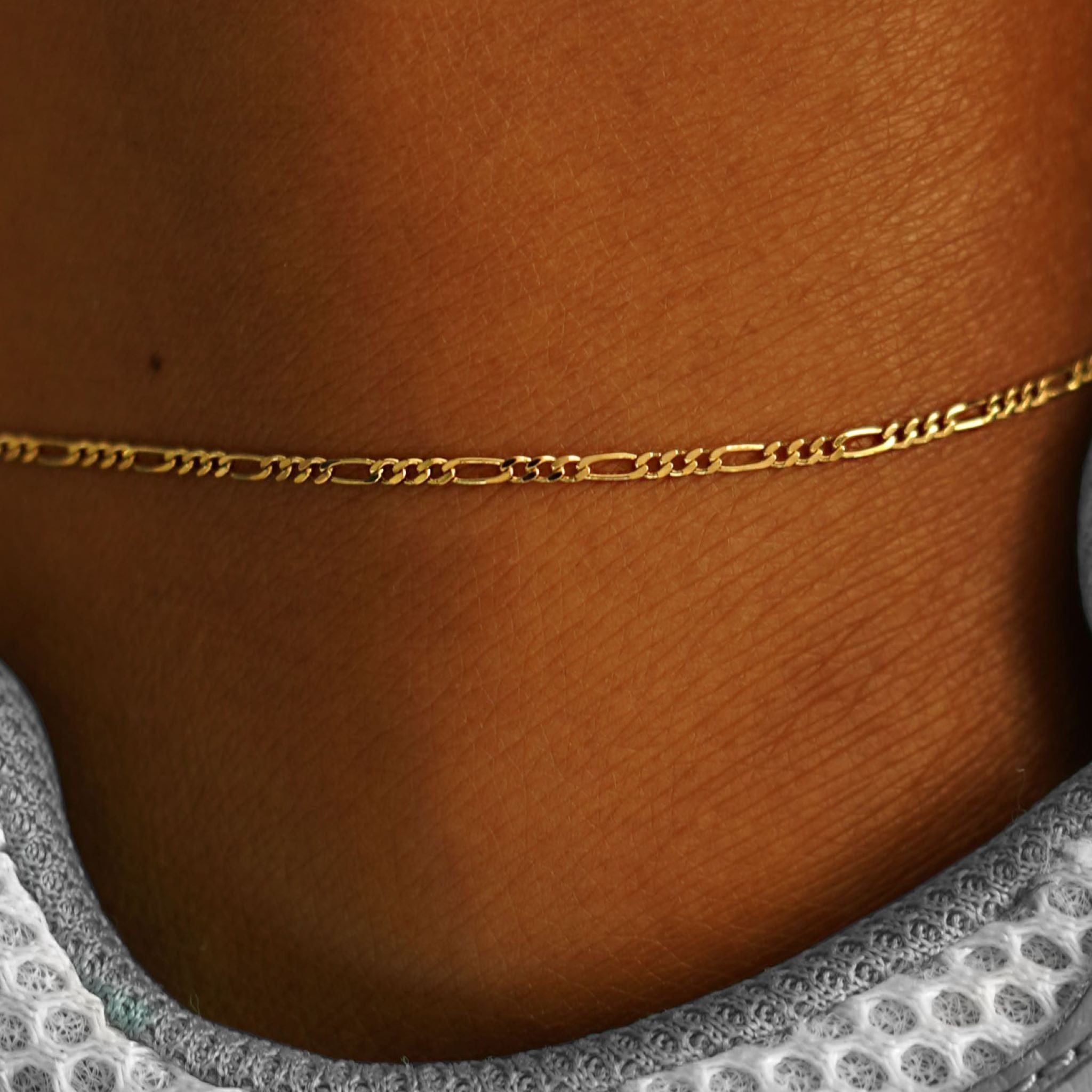Automic Gold Studio Figaro Anklet