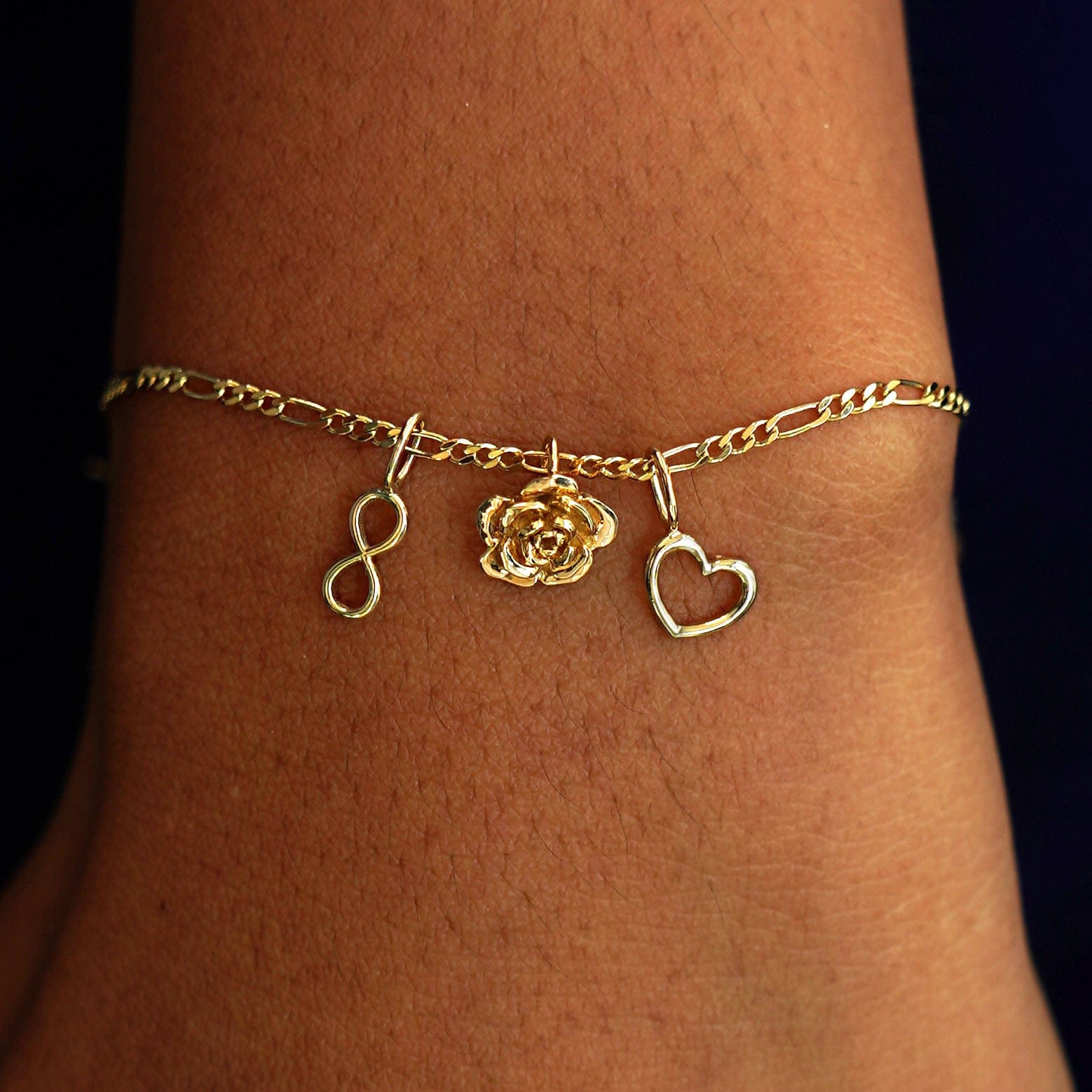 Automic Gold Studio Figaro Anklet