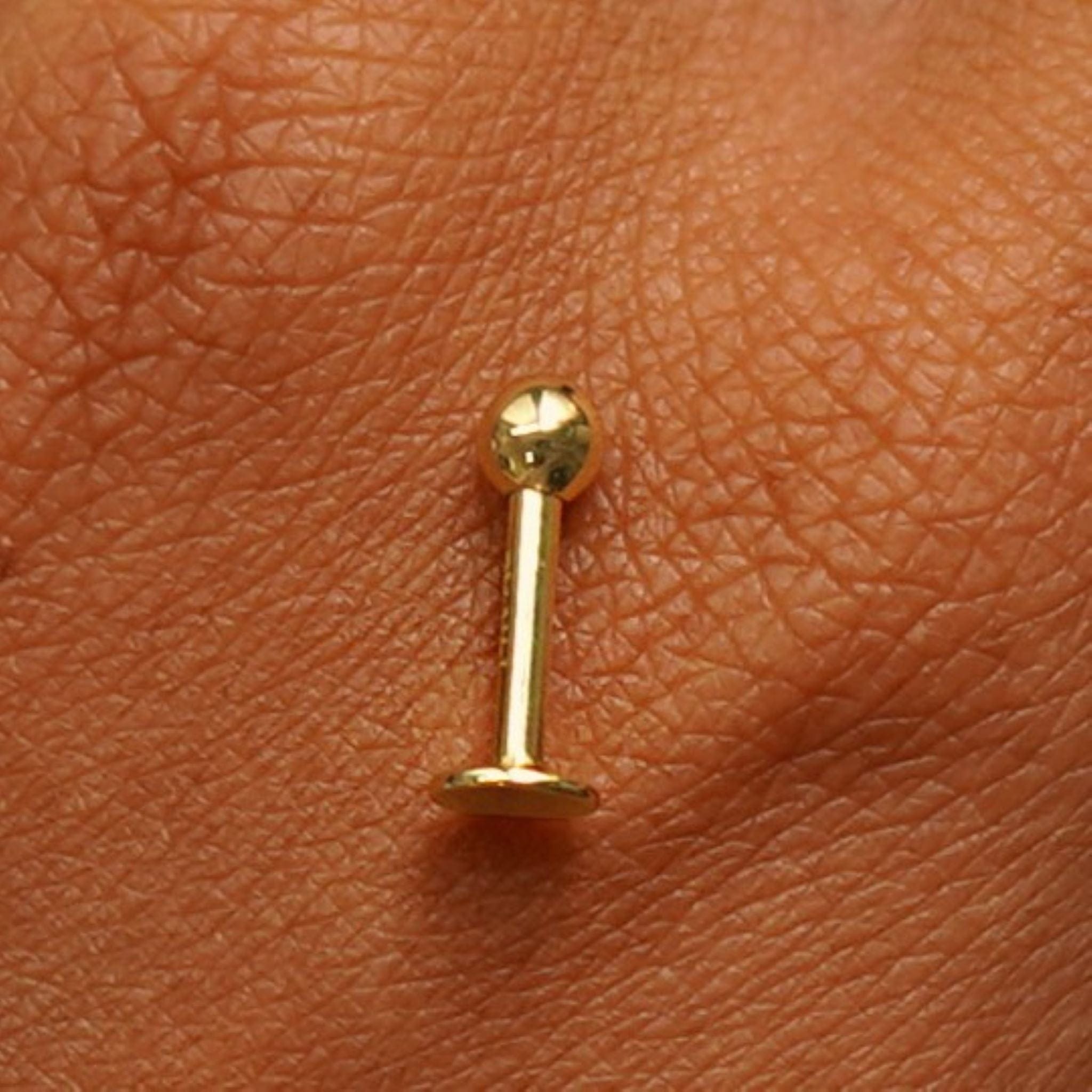Automic Gold Studio Large Labret Piercing