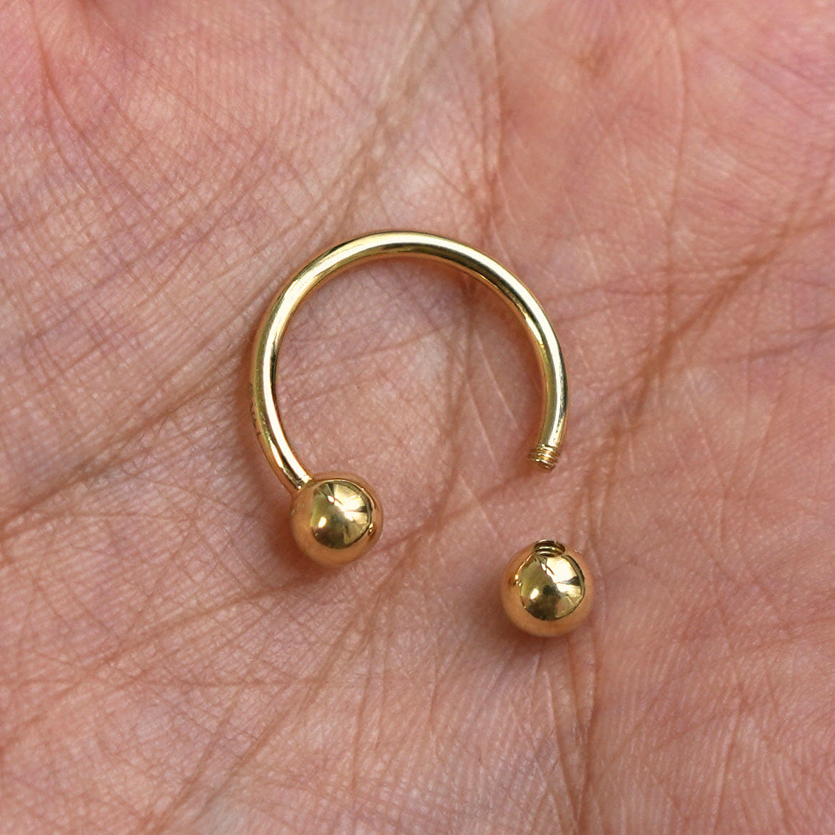 Automic Gold Studio Large Horseshoe Piercing