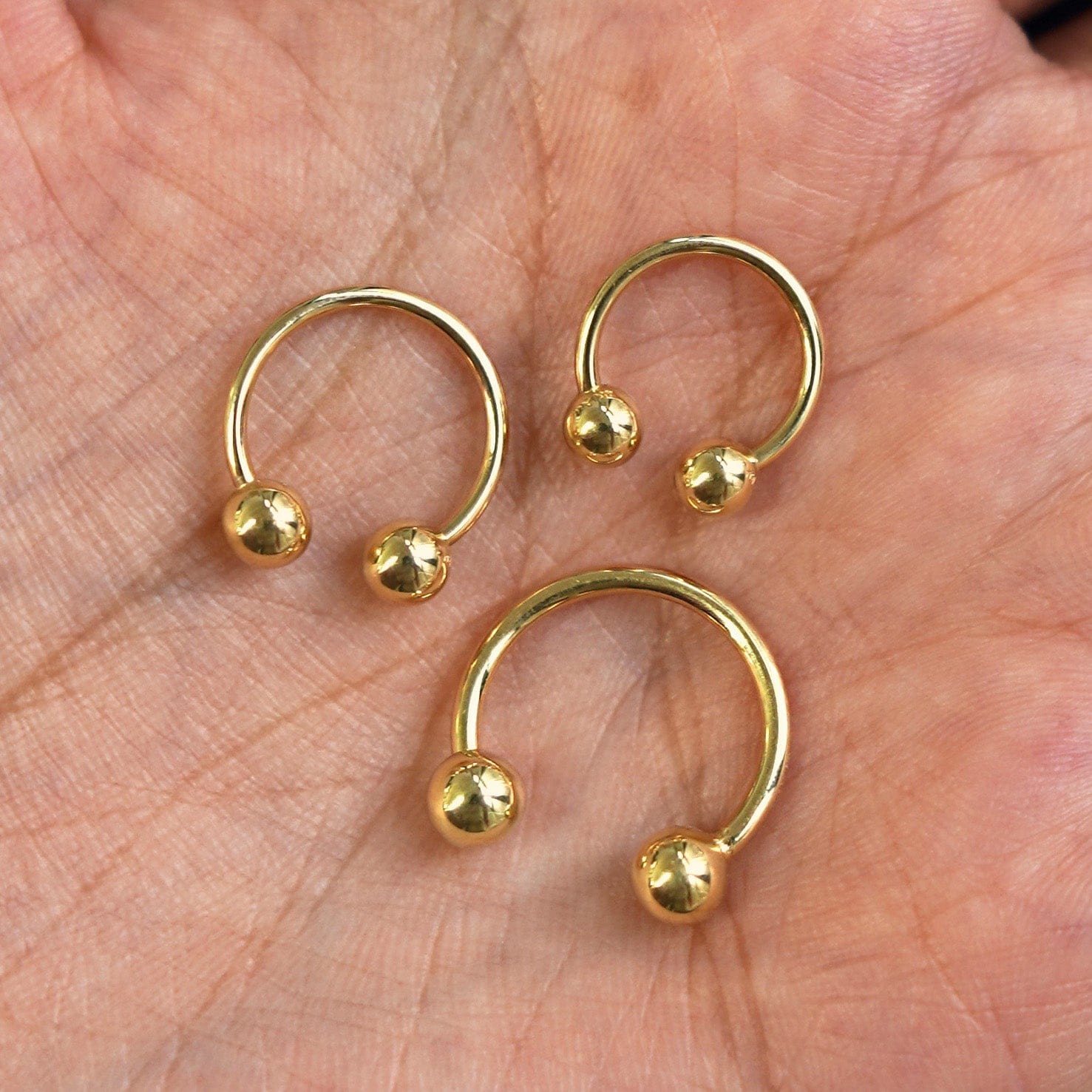 Automic Gold Studio Large Horseshoe Piercing