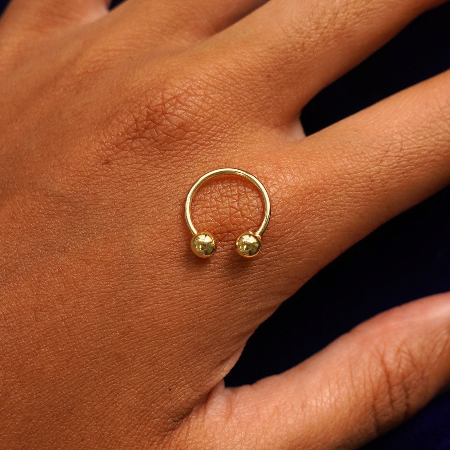 Automic Gold Studio Medium Horseshoe Piercing