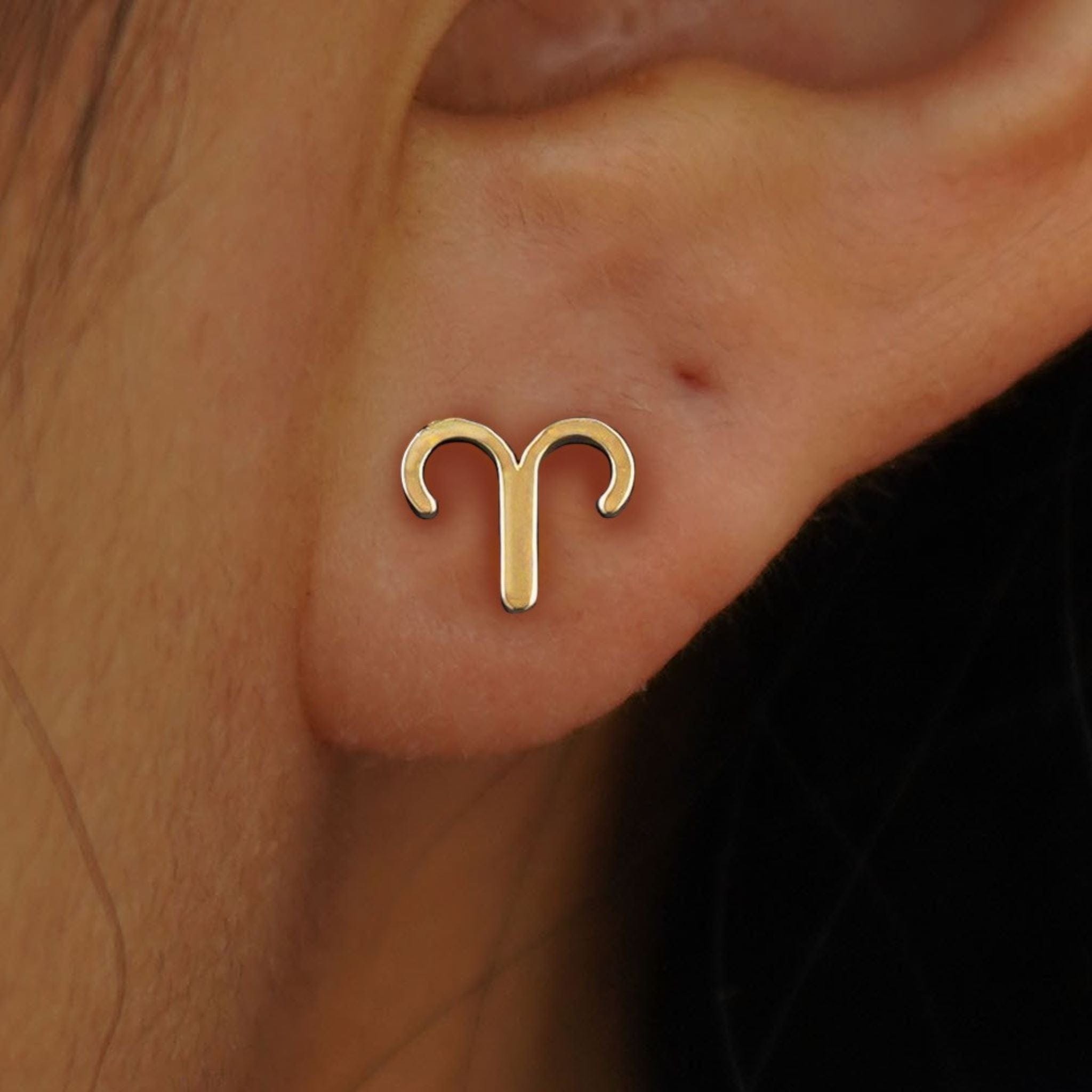 Automic Gold Studio Horoscope Earring