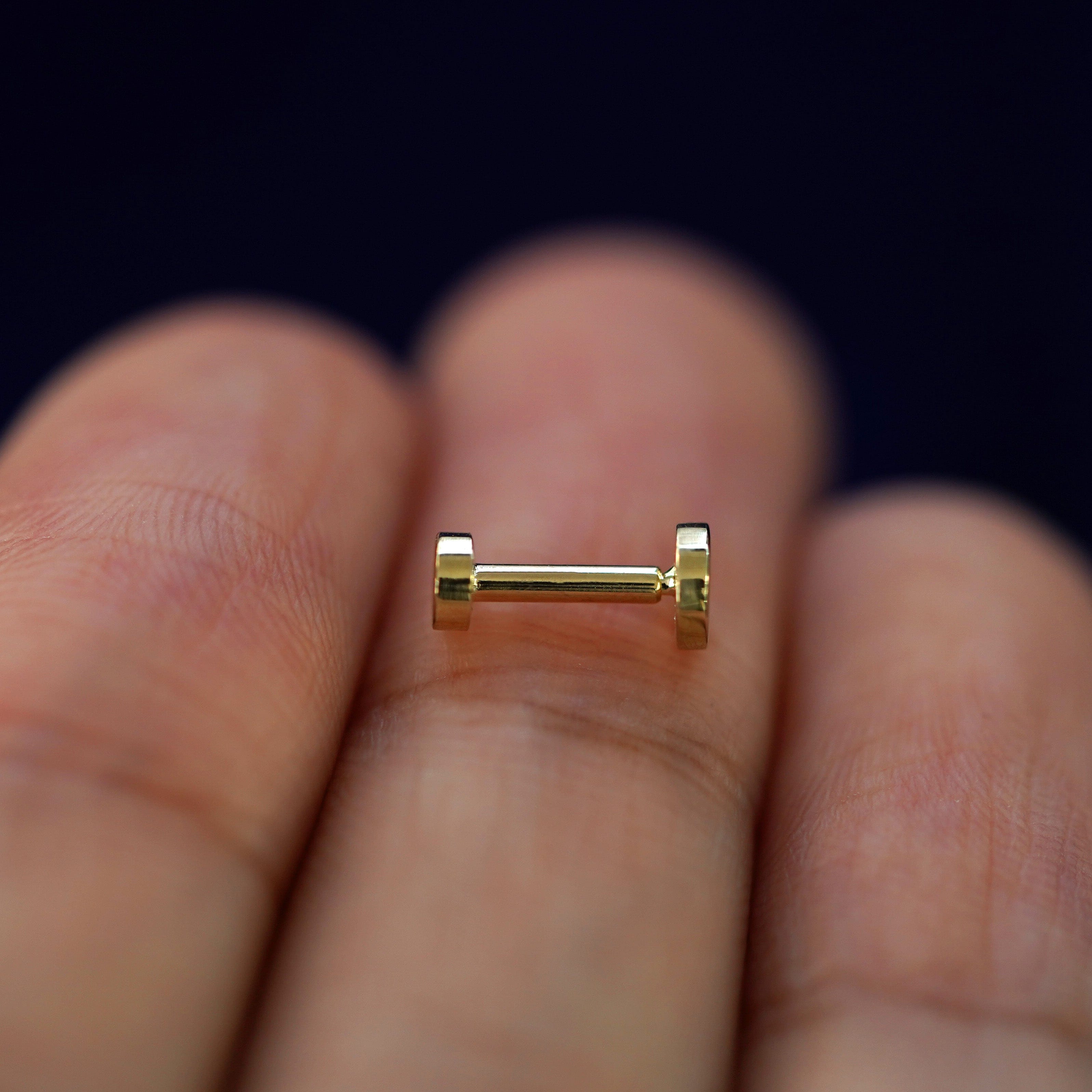 Automic Gold Studio Medium Circle Flatback Piercing