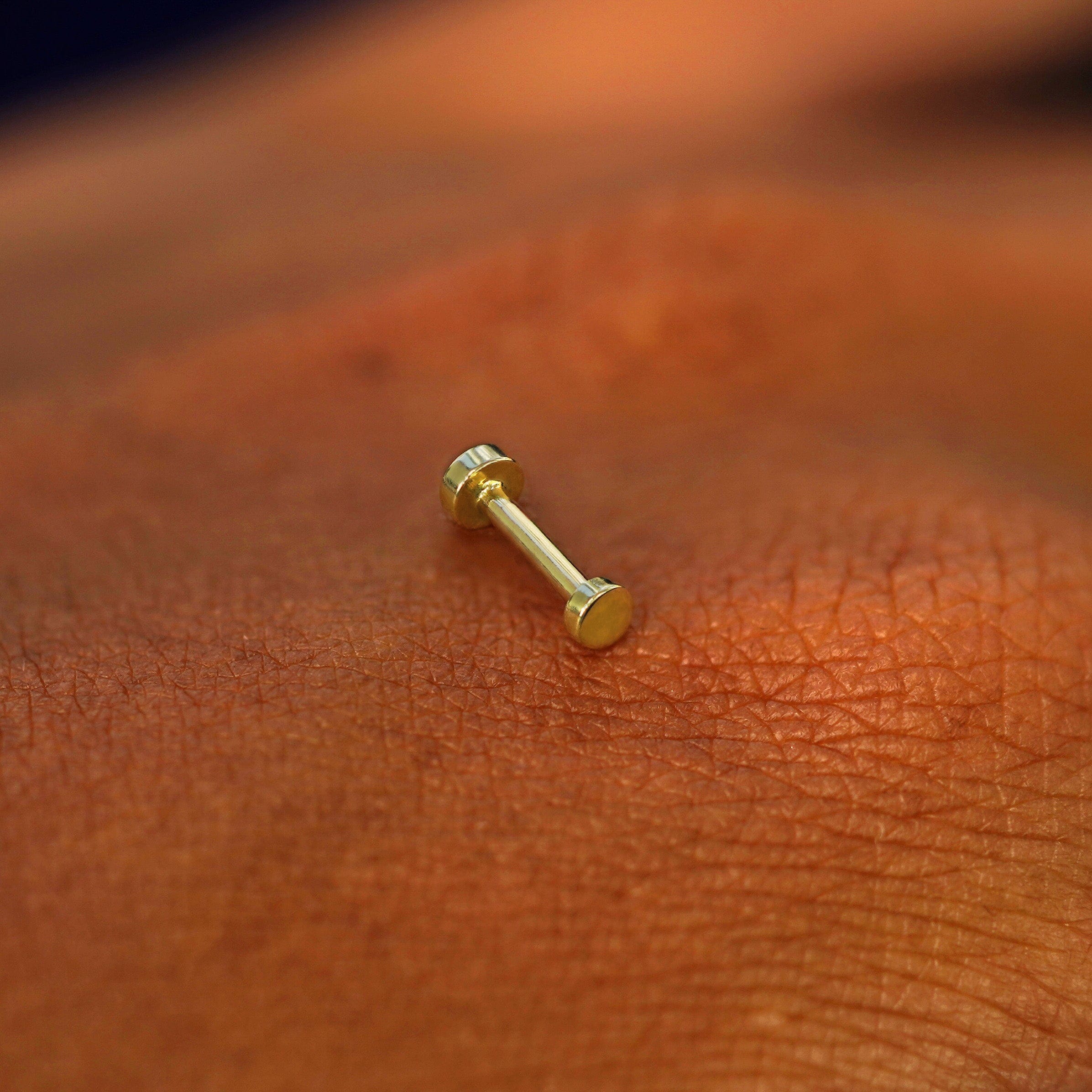 Automic Gold Studio Mini Circle Flatback Piercing