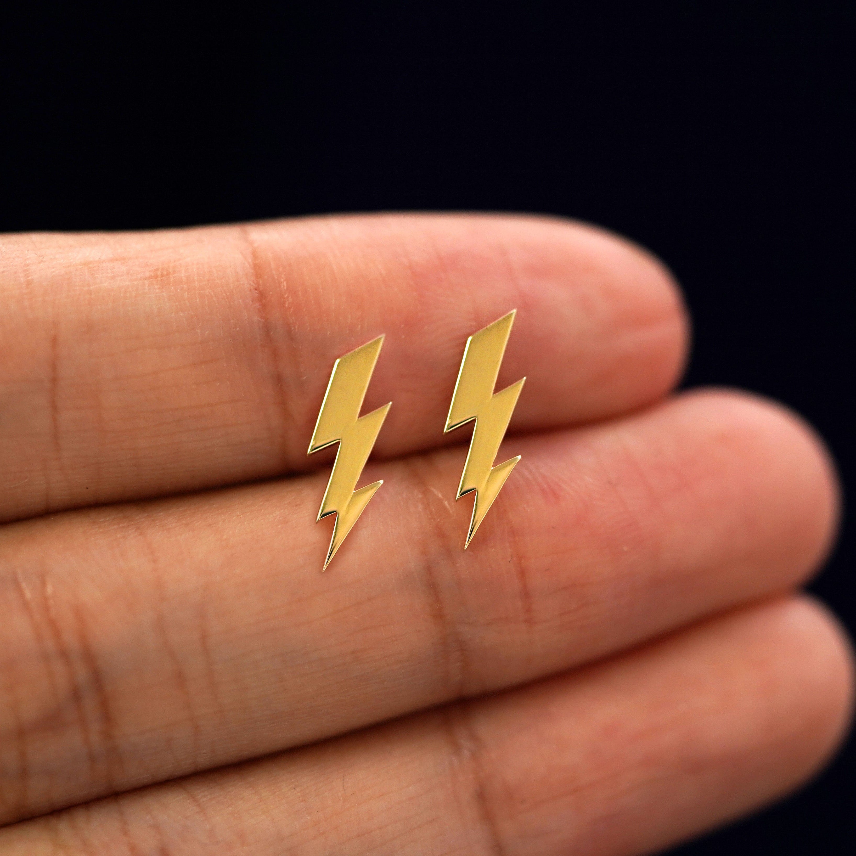 Automic Gold Studio Lightning Bolt Earring