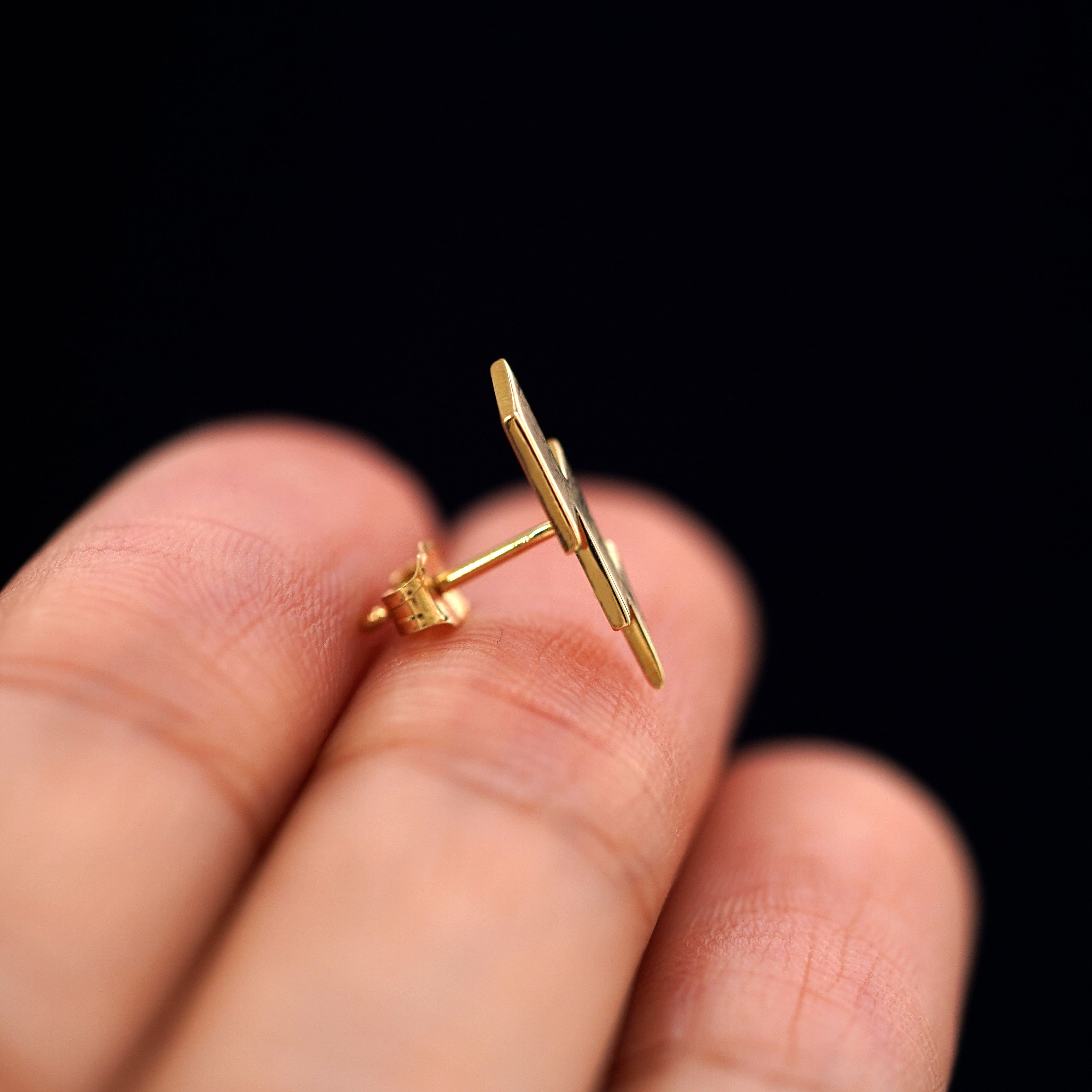 Automic Gold Studio Lightning Bolt Earring