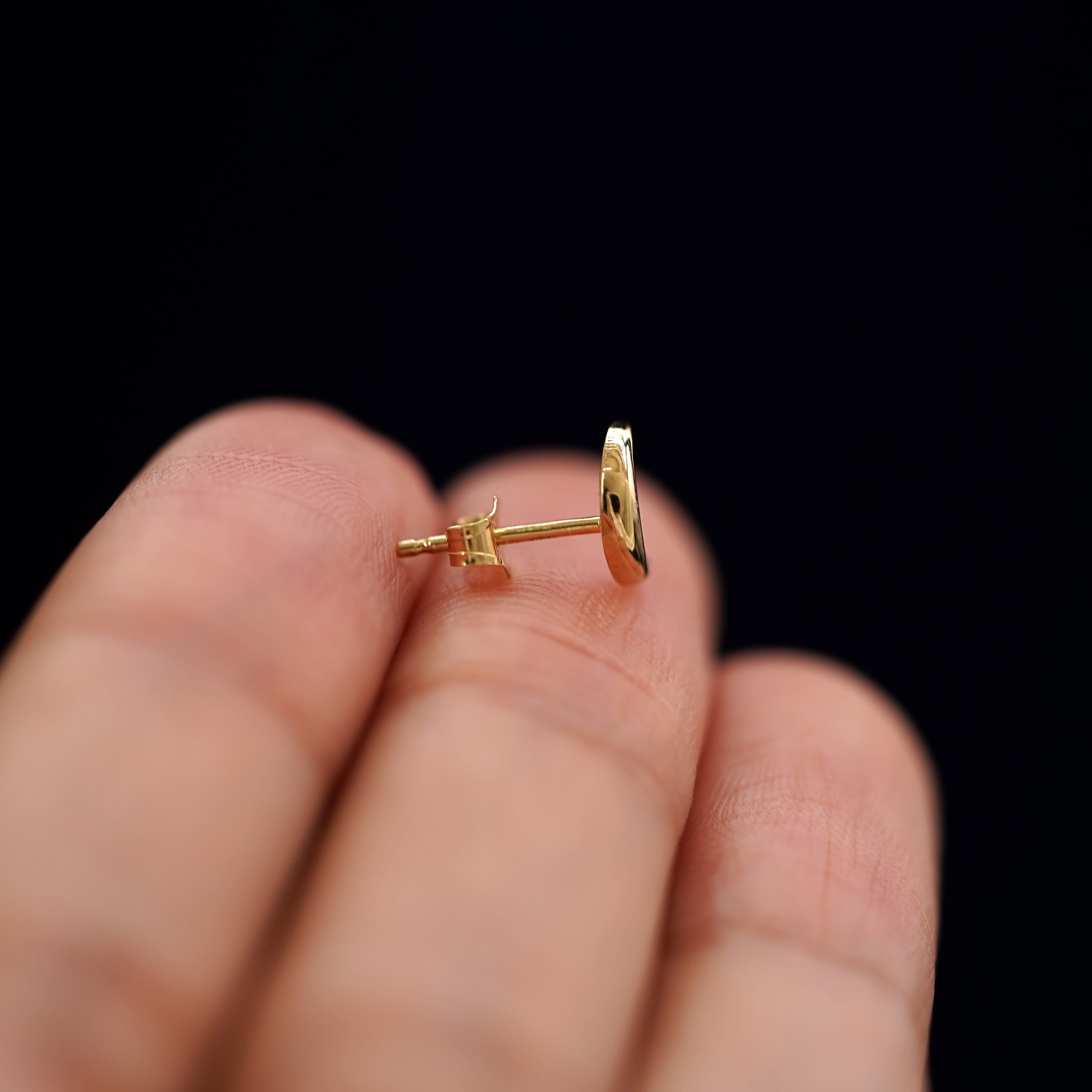 Automic Gold Studio Moon Earring