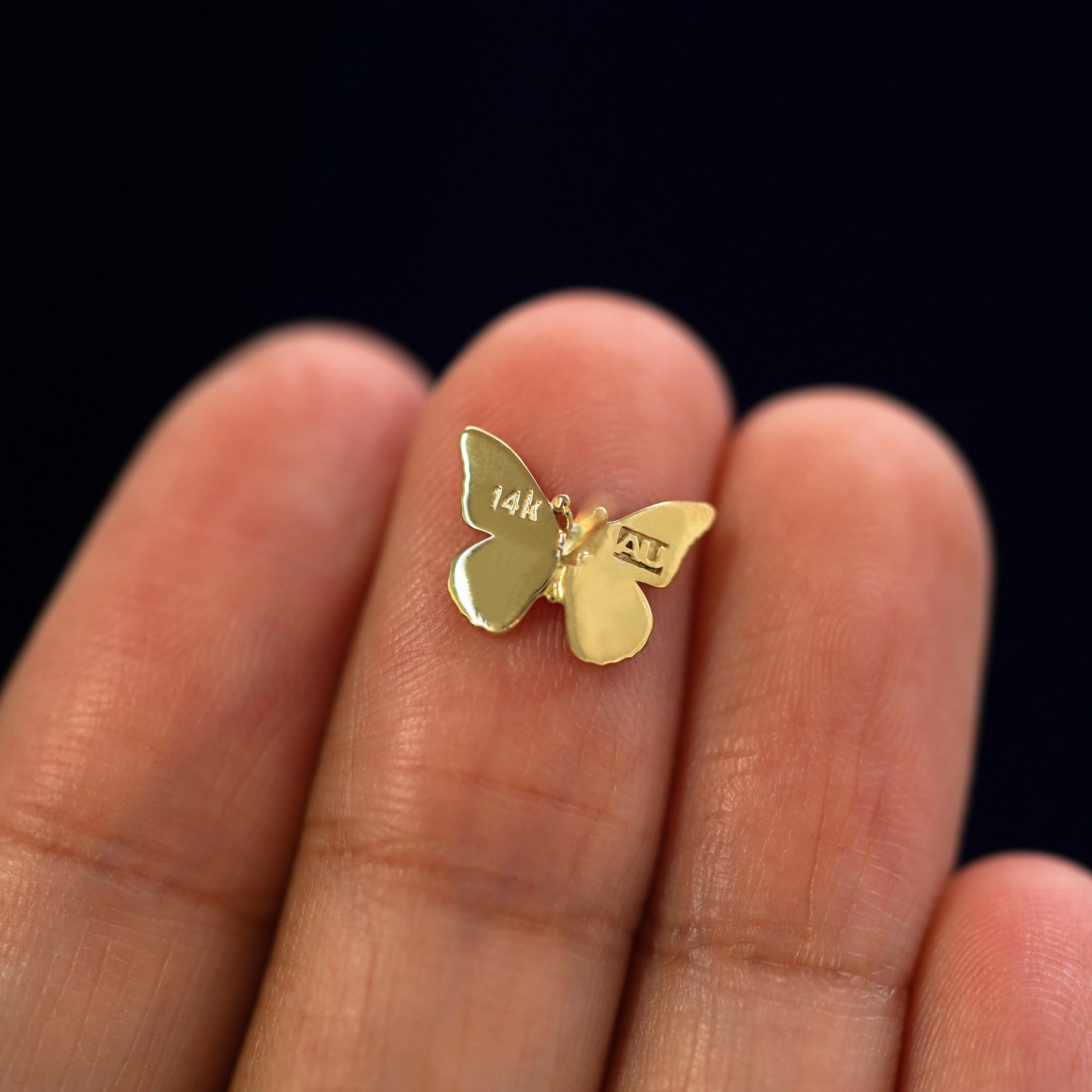 Automic Gold Studio Butterfly Earring