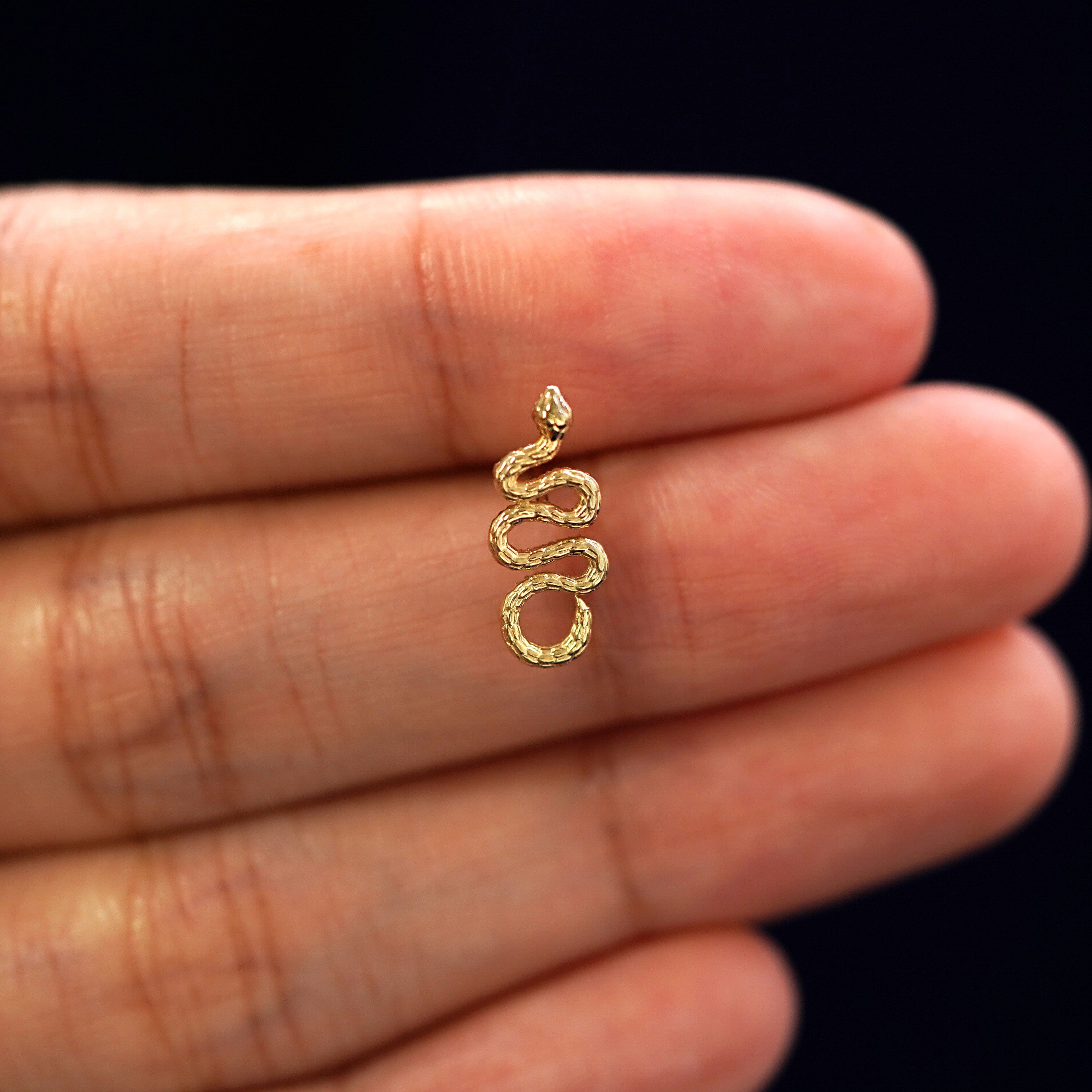 Automic Gold Studio Snake Earring