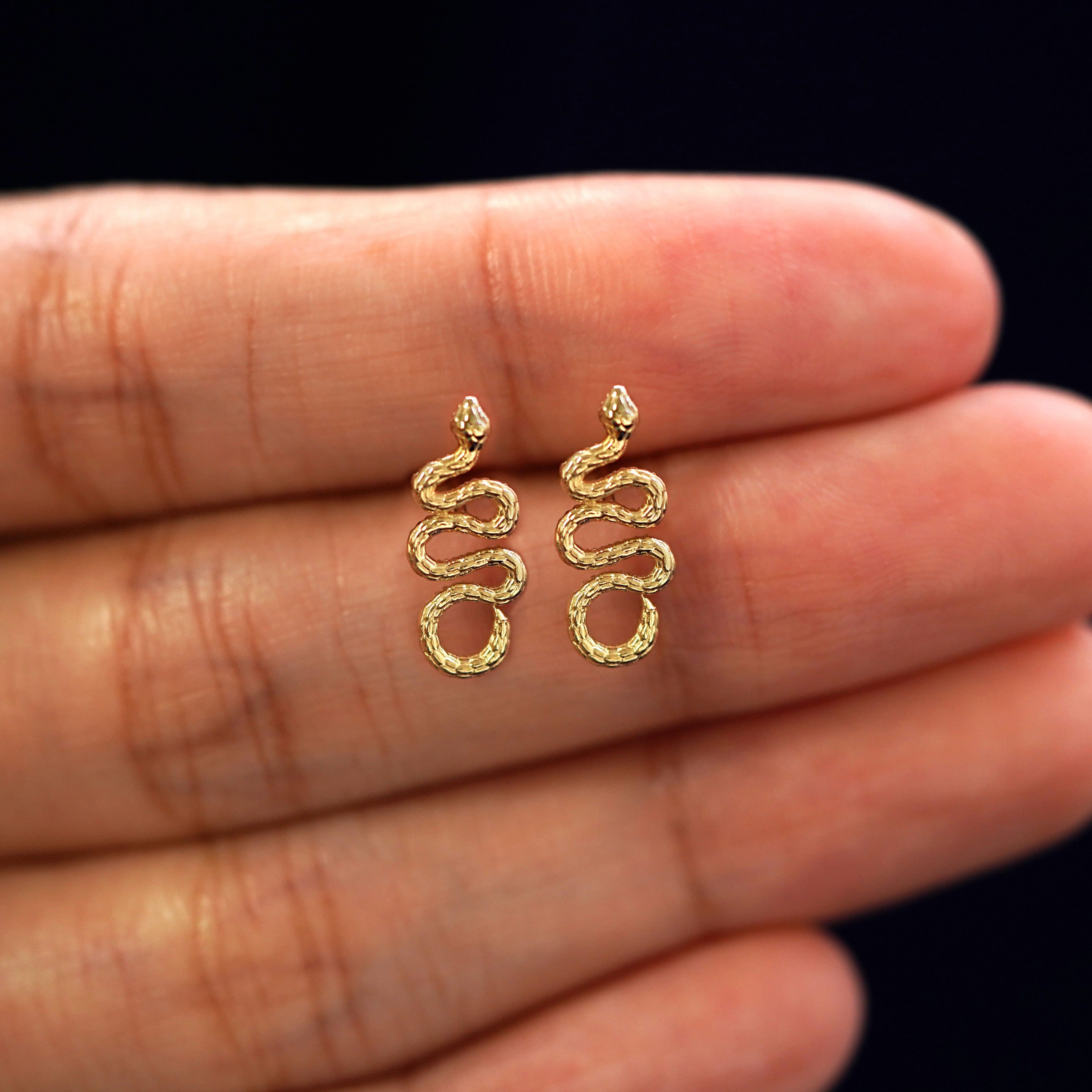Automic Gold Studio Snake Earring